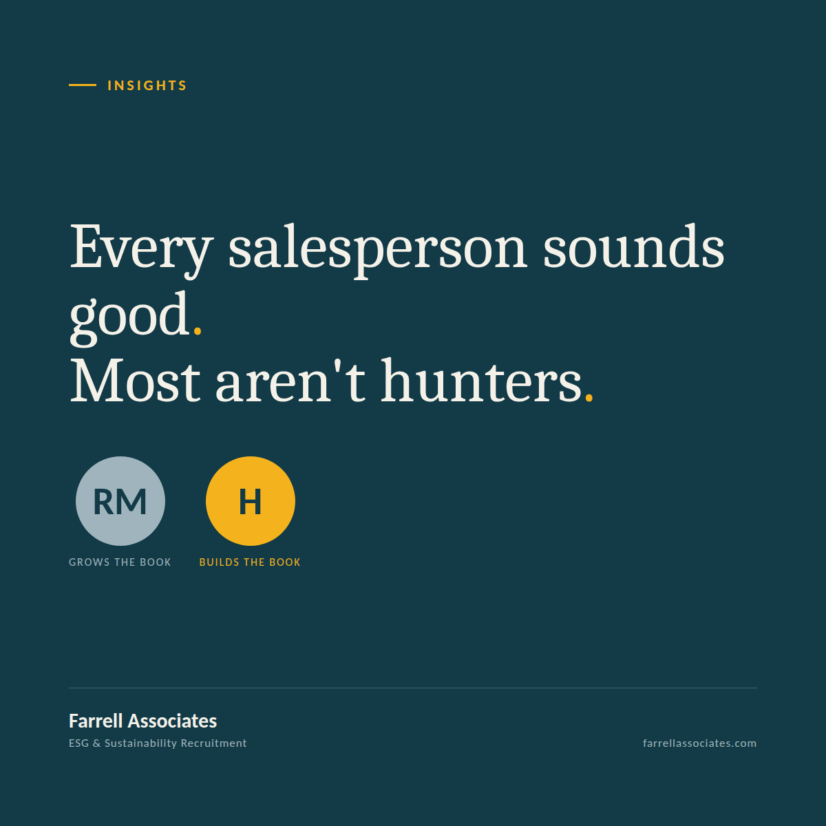 Why Hiring Salespeople for ESG Data &amp; AI Companies Is So Hard  