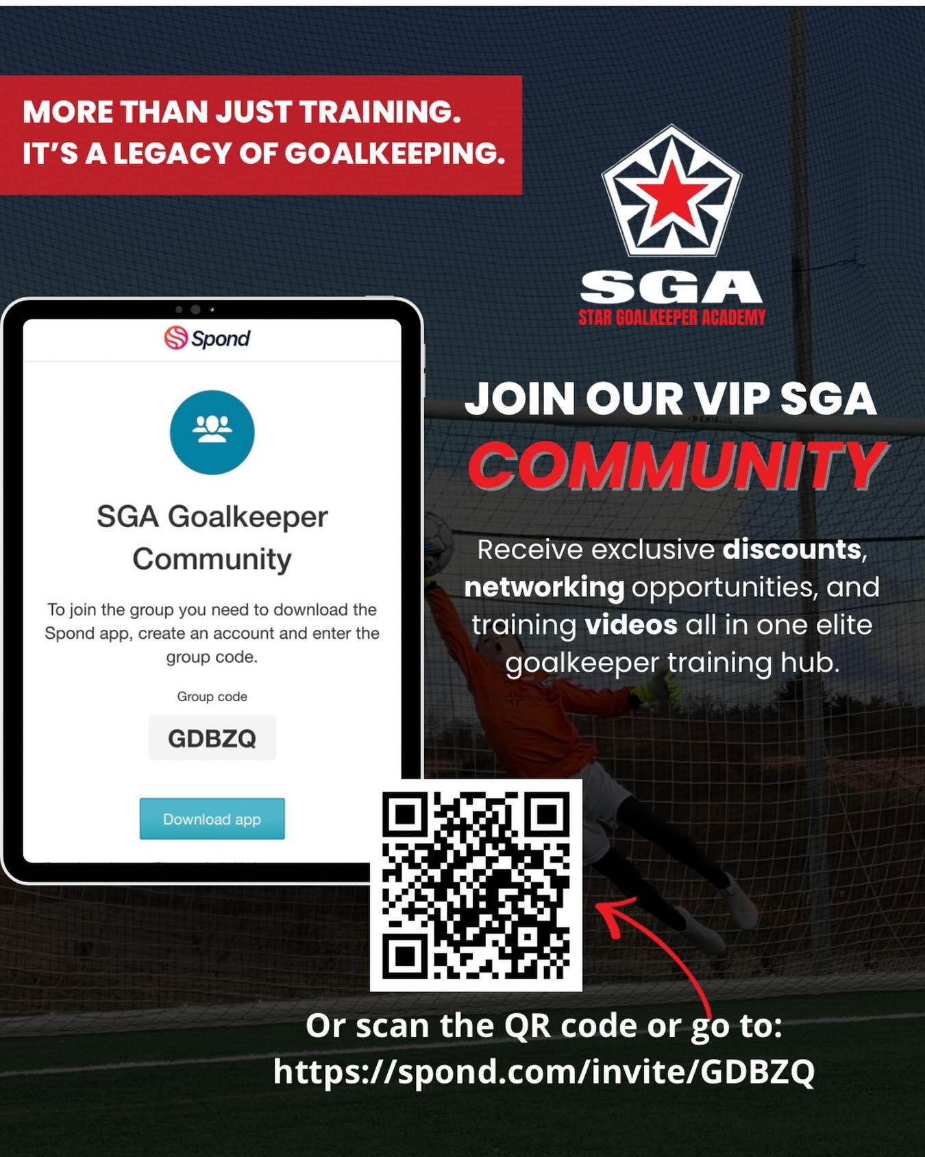 We are excited to announce the launch of our SGA #goalkeeper Community Group. After 30+ years of elite goalkeeper training and Coach Gaspar&rsquo;s unique experience with youth to professional coaching, we are excited to connect our community&mdash;e