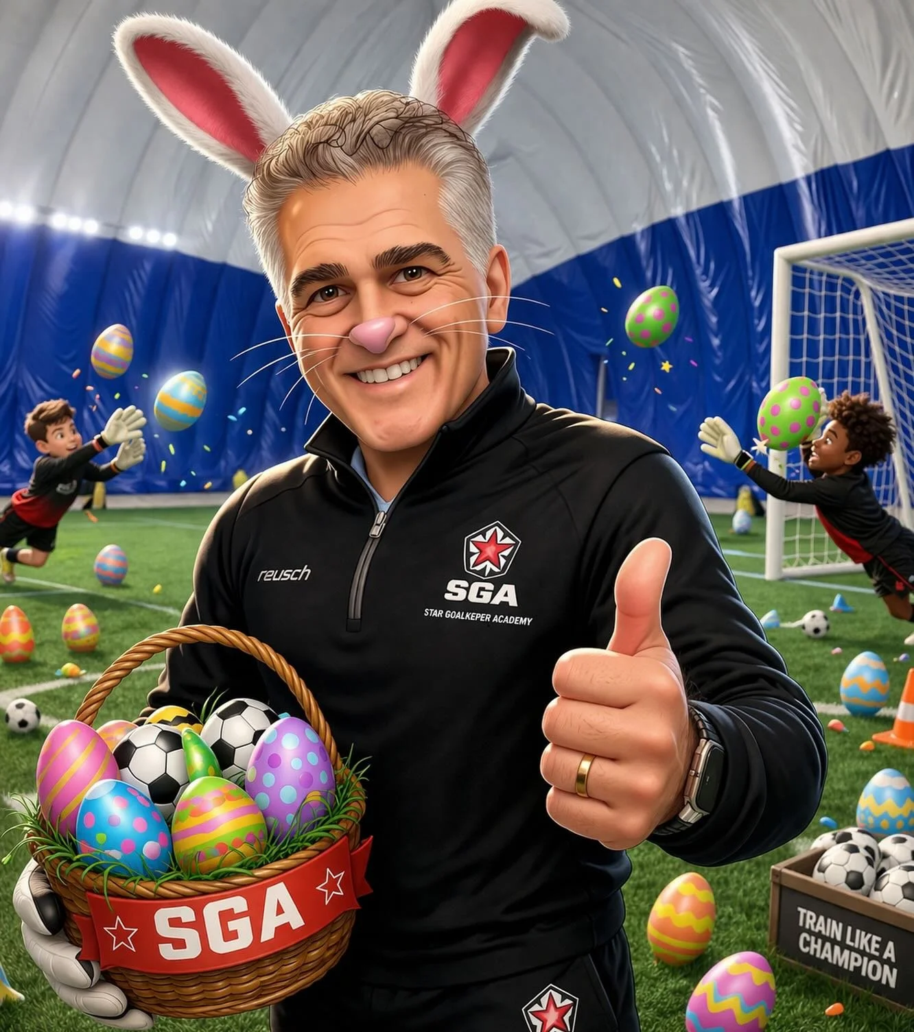 Happy Easter to all of our Star Goalkeeper Academy family! ⚽️🐰