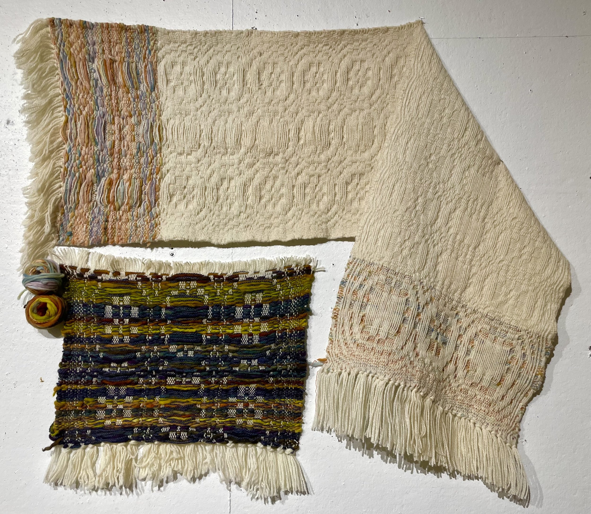 Handspun Weft and Woolen Scarf, 2024