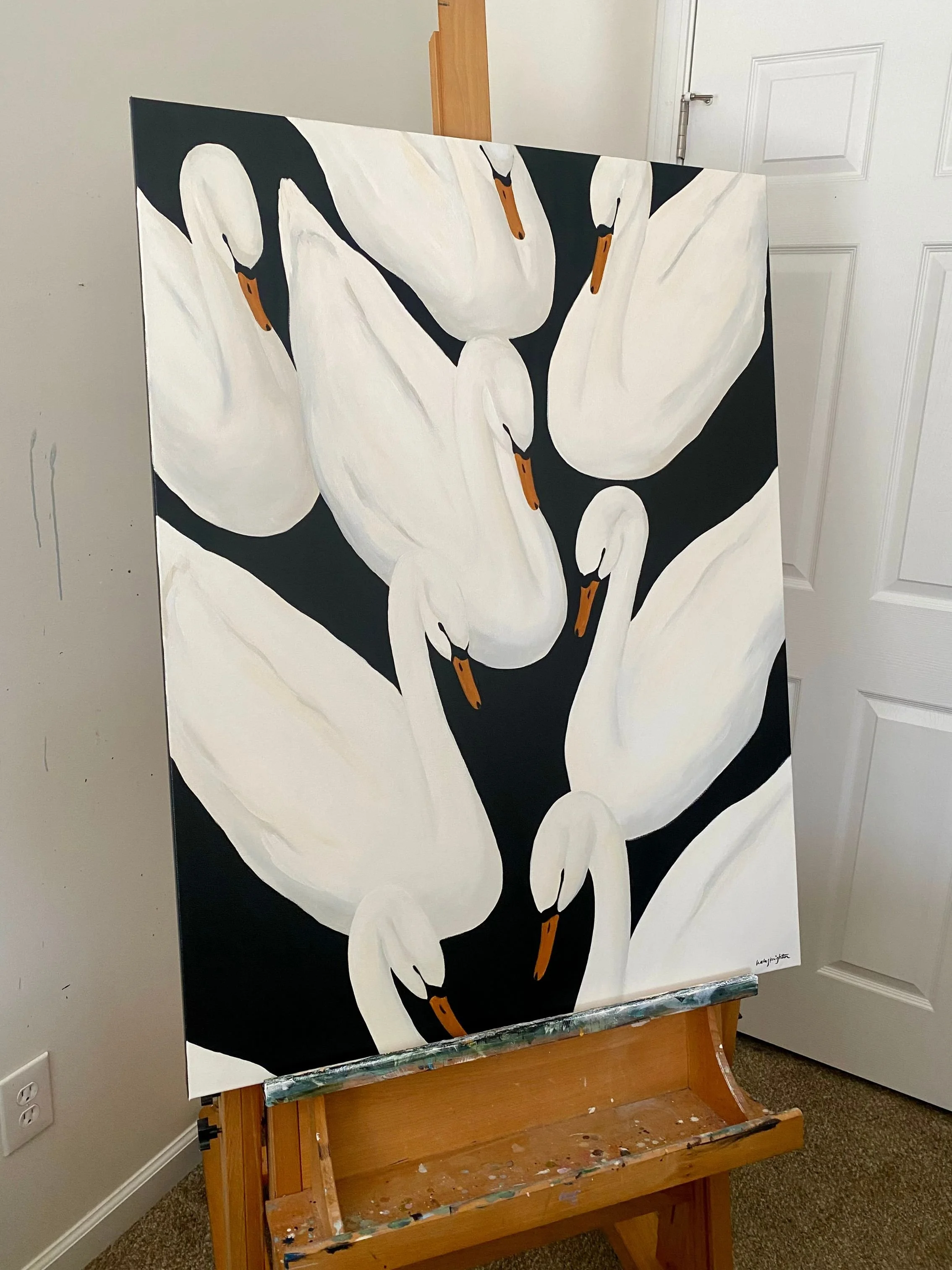 Choir Practice -
36x48" -
2025 -
Acrylic on Canvas -
Original Sold -
Prints Not Available