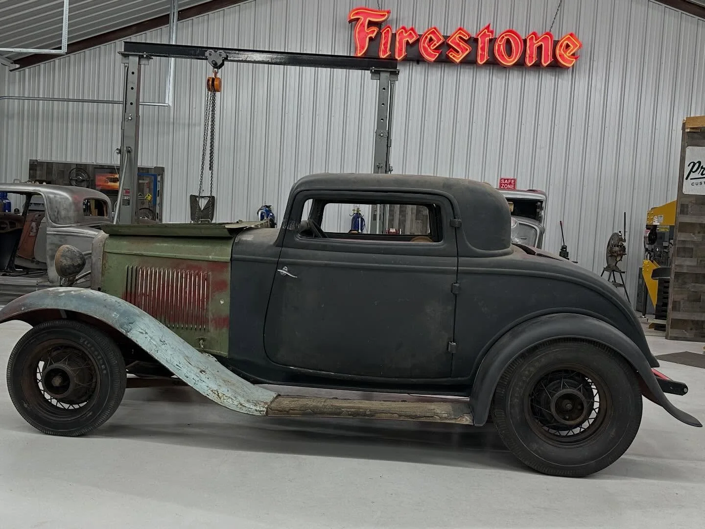 FOR SALE ! 1932 ford 3w coupe old chopped hot rod  great project for someone. lots of original parts included DM for more details  Serious inquiries only please  thank you