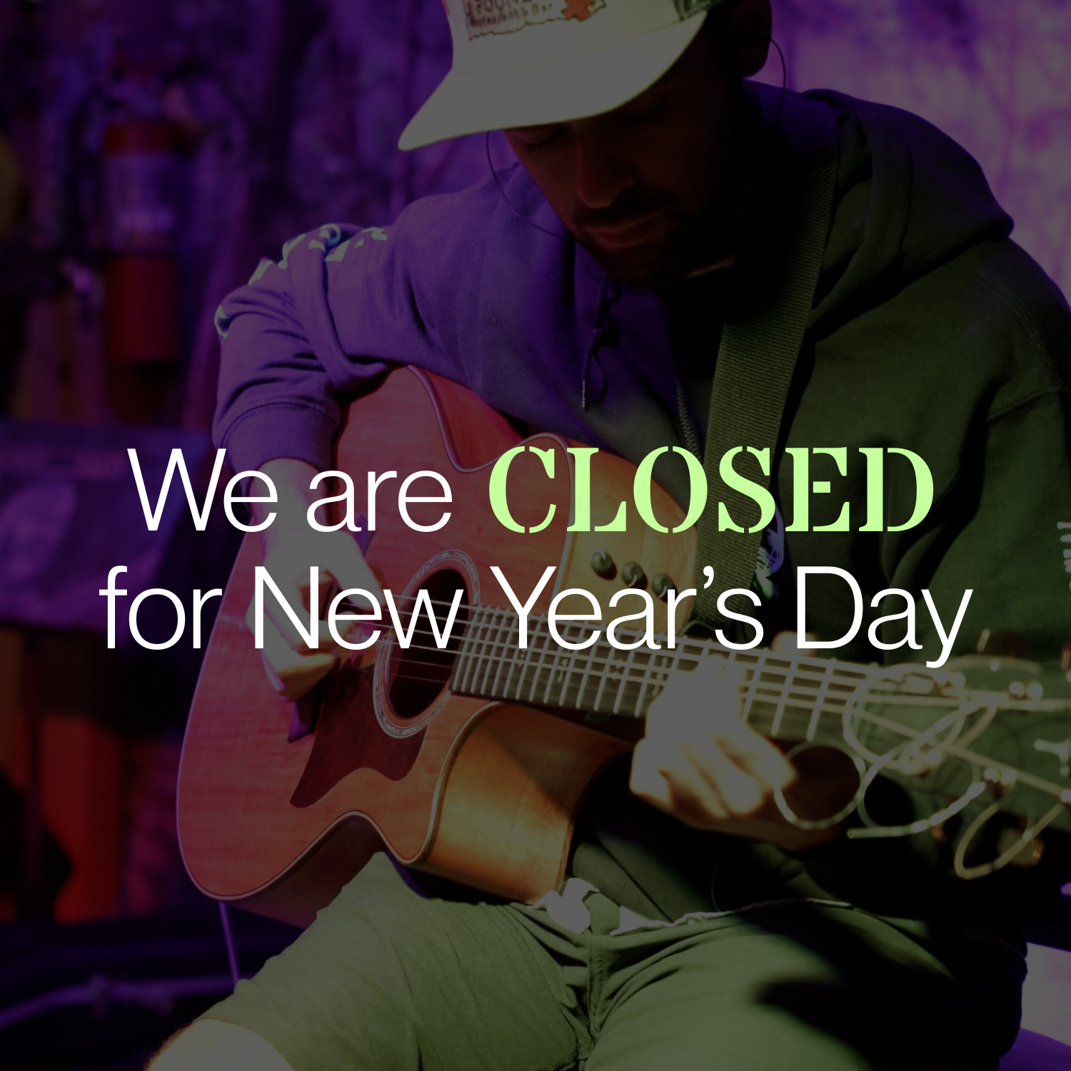Closed for New Year’s Day