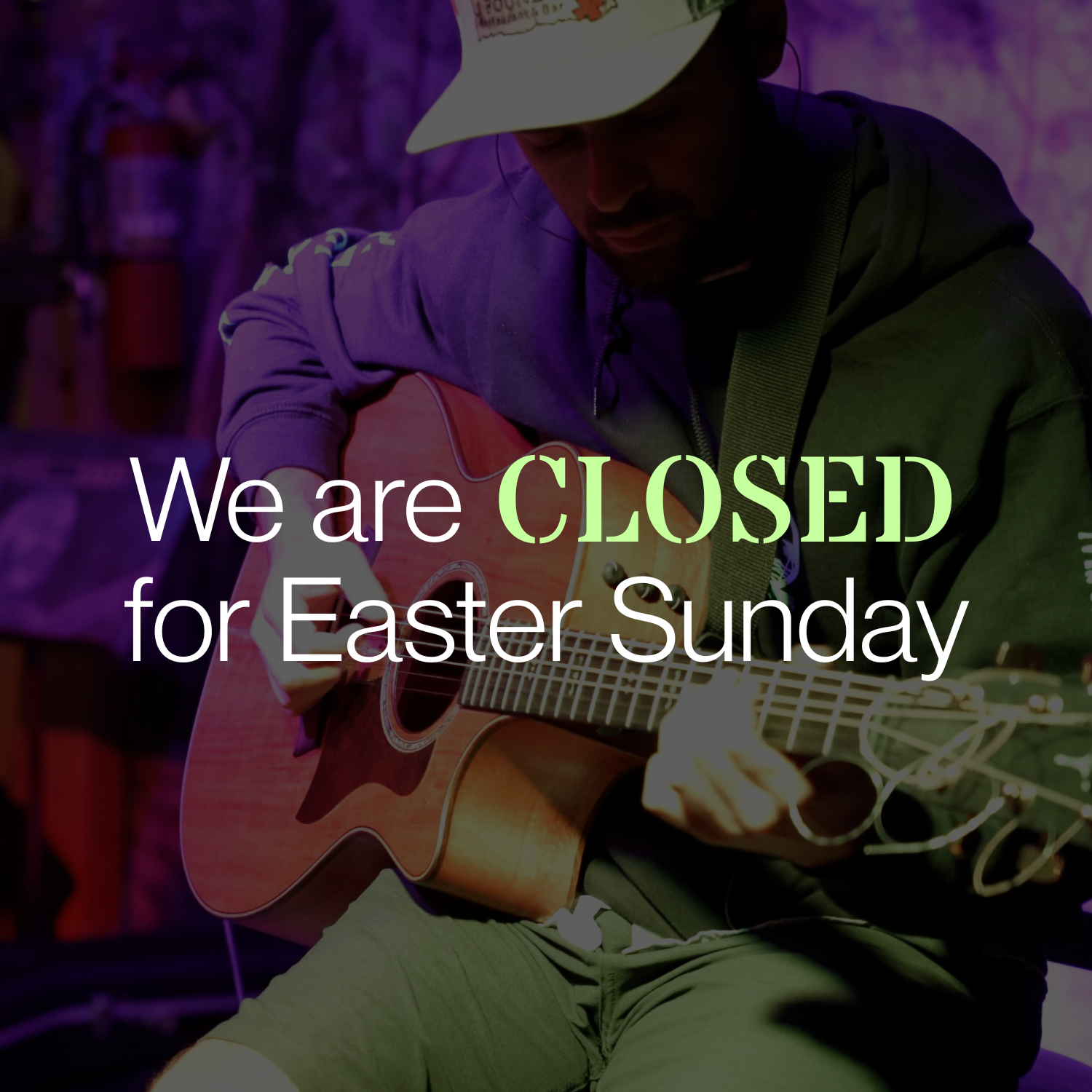 Closed for Easter Sunday