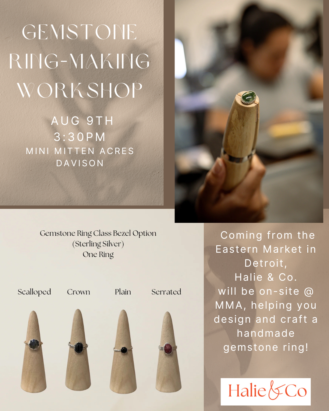 Gemstone Ring Making workshop