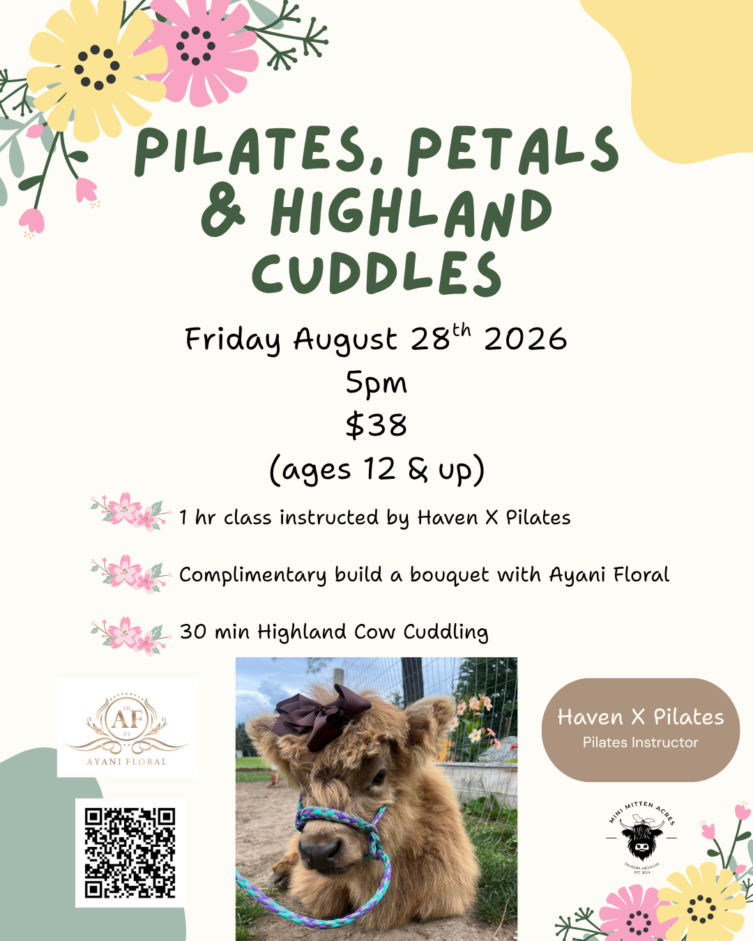 Pilates, Petals &amp; Highland Cuddles