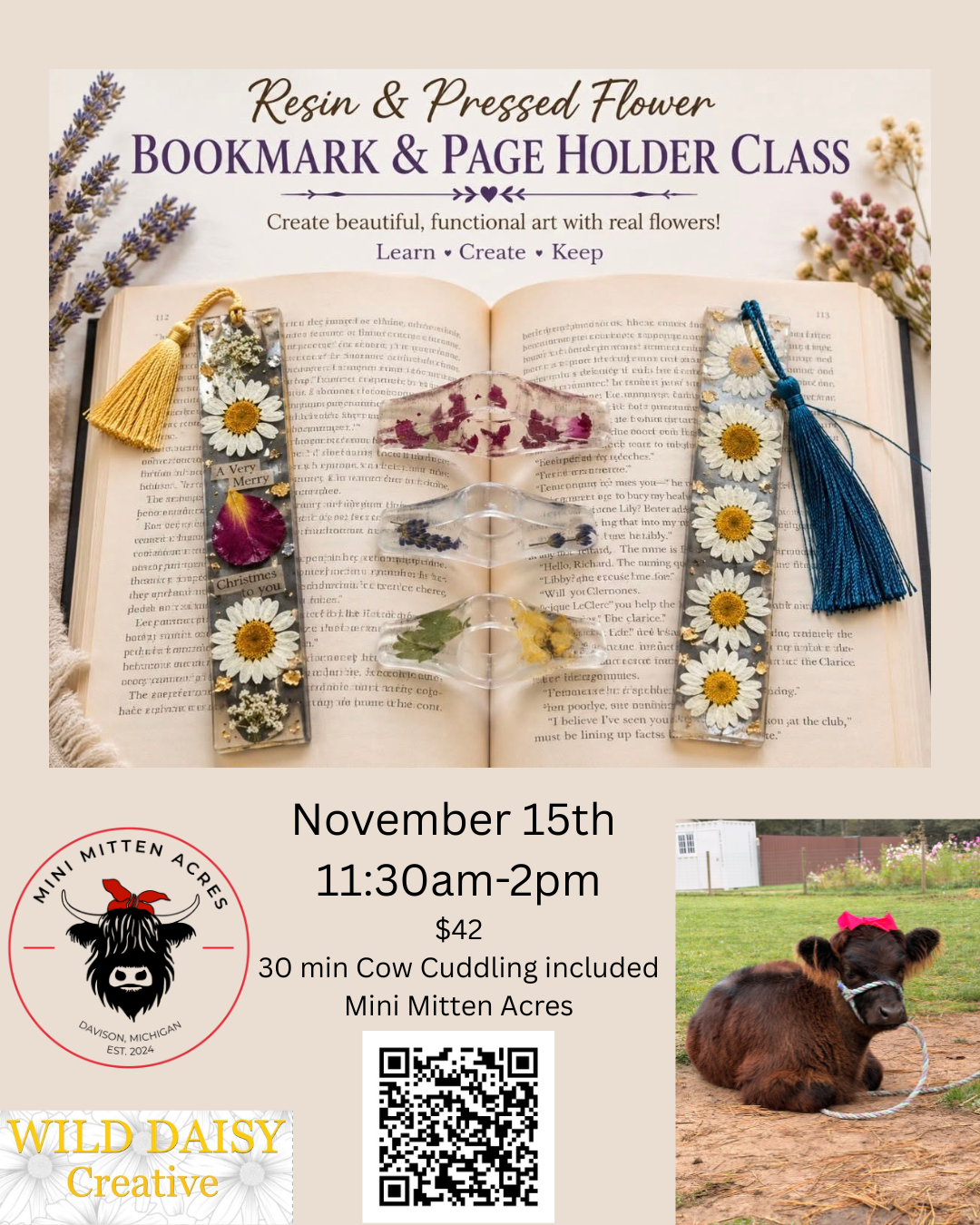 Resin bookmarks/Page holders &amp; COWS!