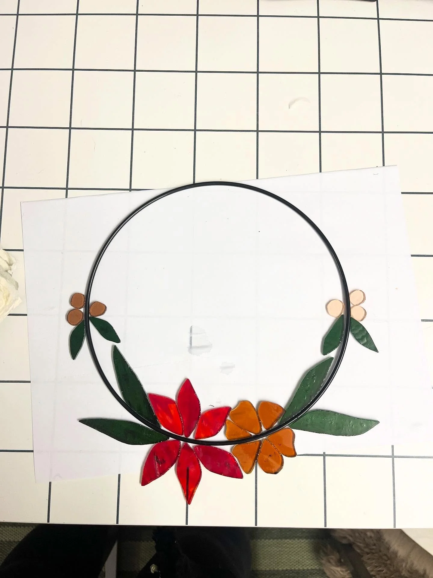 Work in progress Christmas 2025 wreath&hellip;. Swipe to see last years design. Which style and colours do you prefer, 2024 or 2025? 🤔🎄☺️