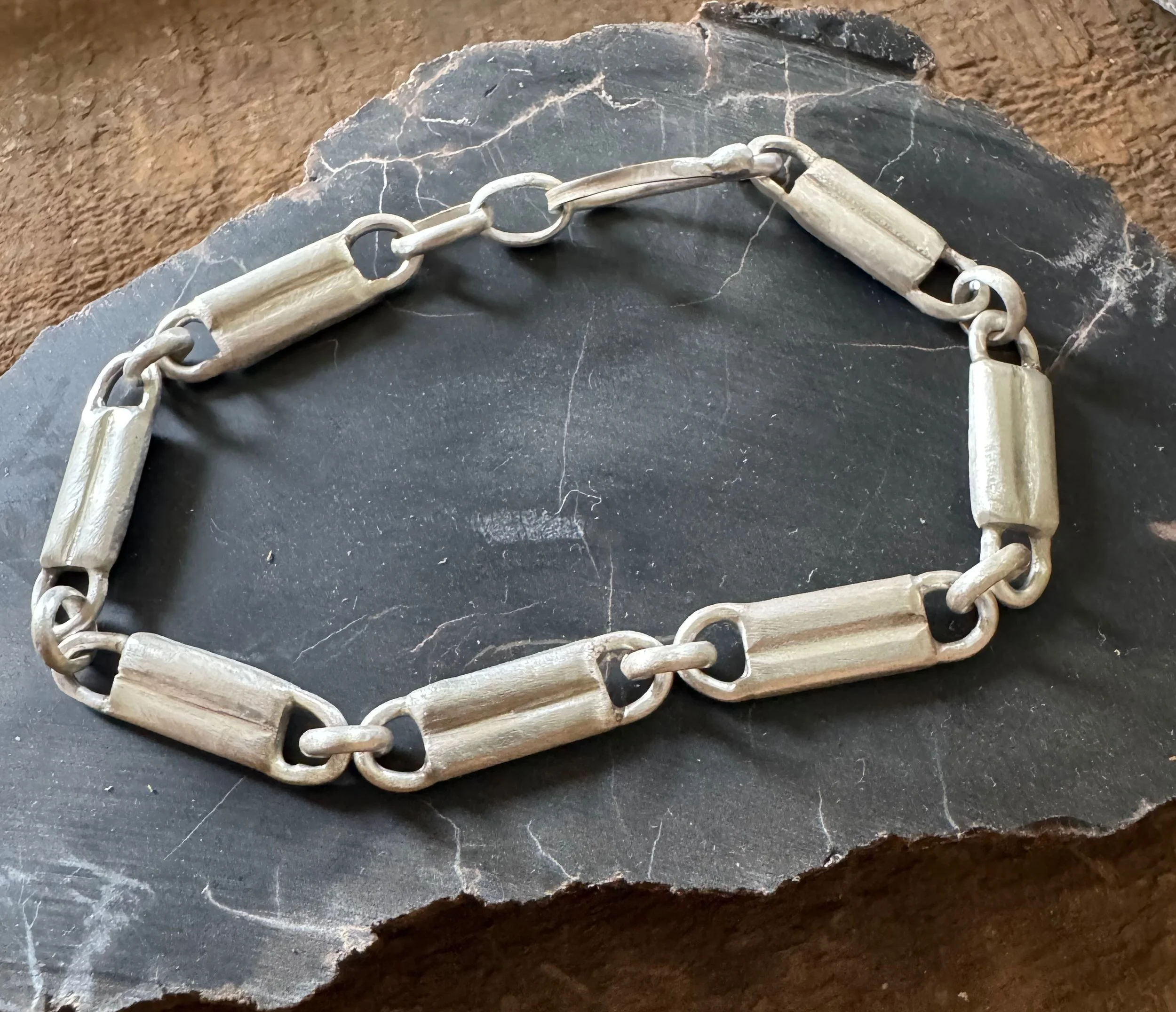 Handmade Sterling Silver Chain Bracelet