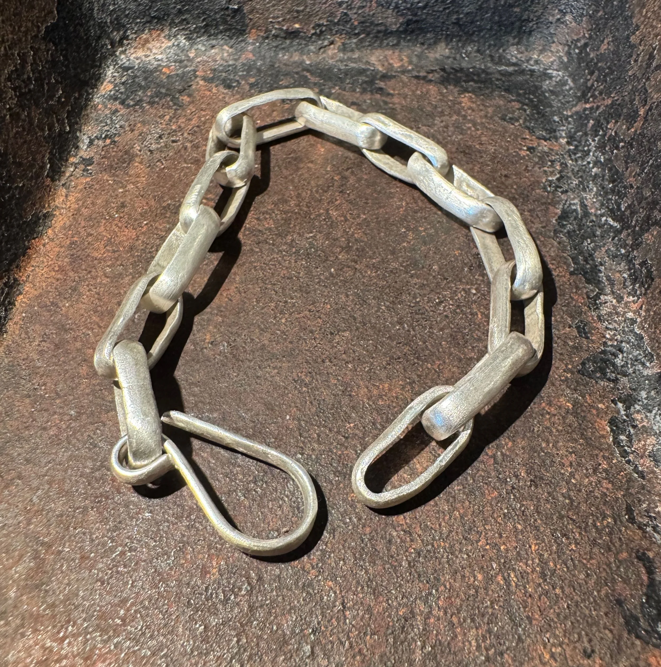 Handmade Sterling Silver Chain Bracelet