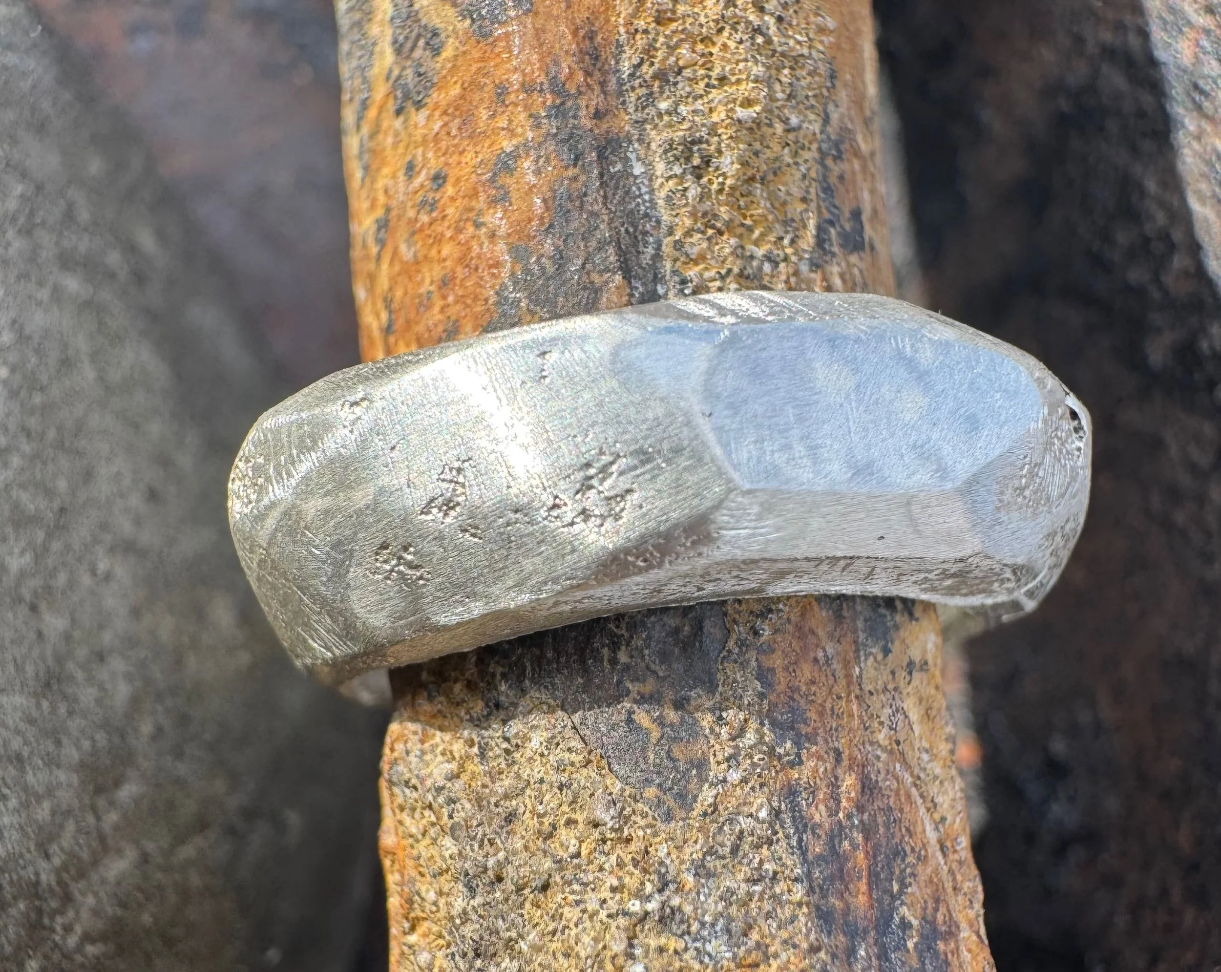 Organic Sand Casted Sterling Silver Ring