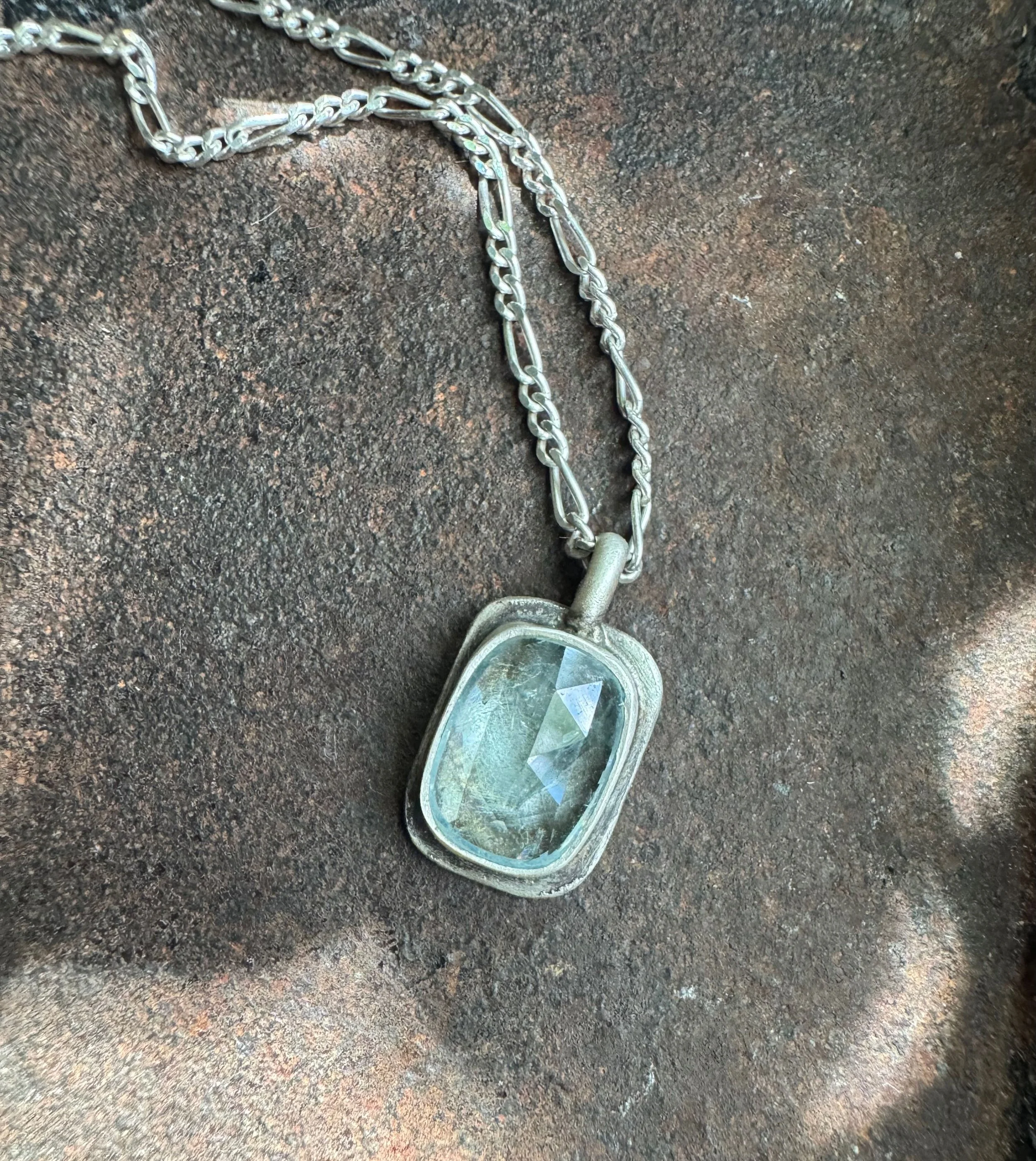 Natural Aquamarine Pendant