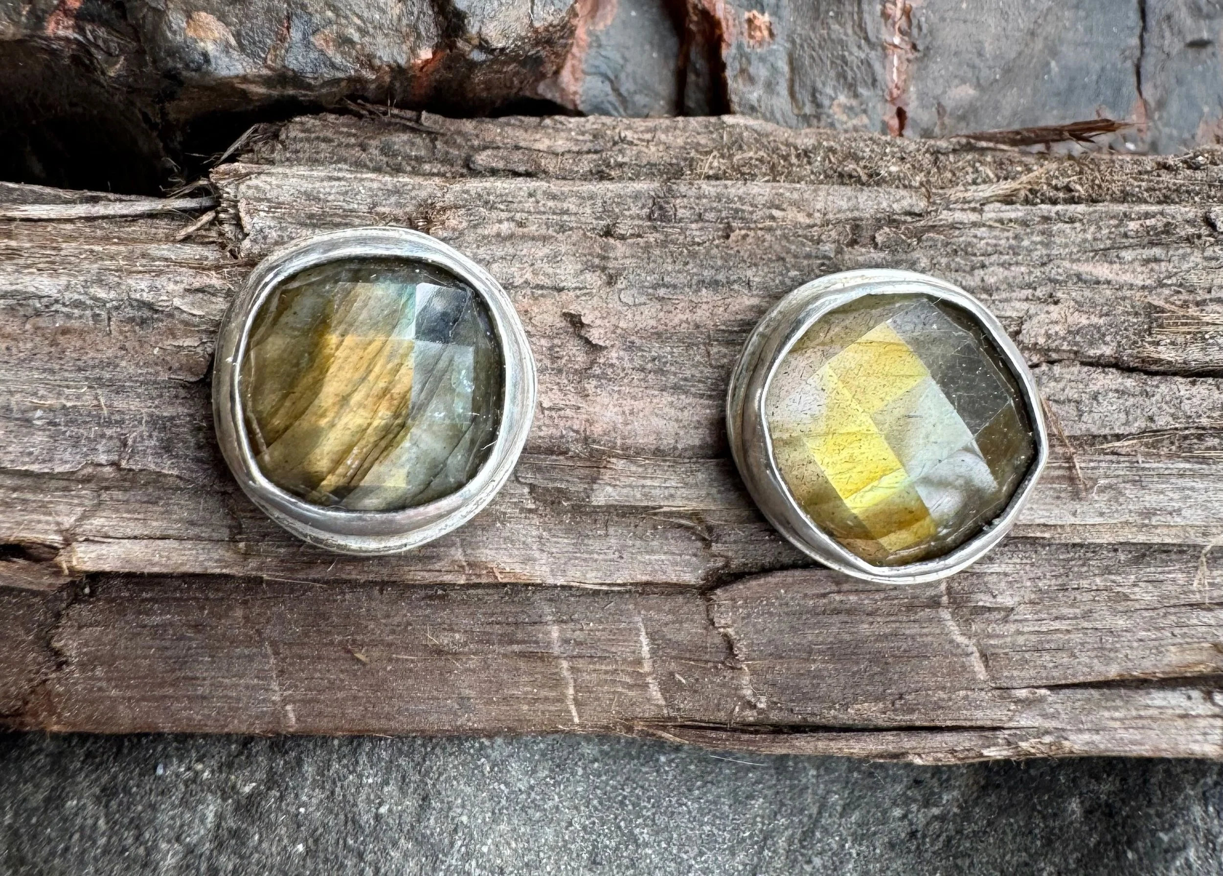 Labradorite Stud Earrings
