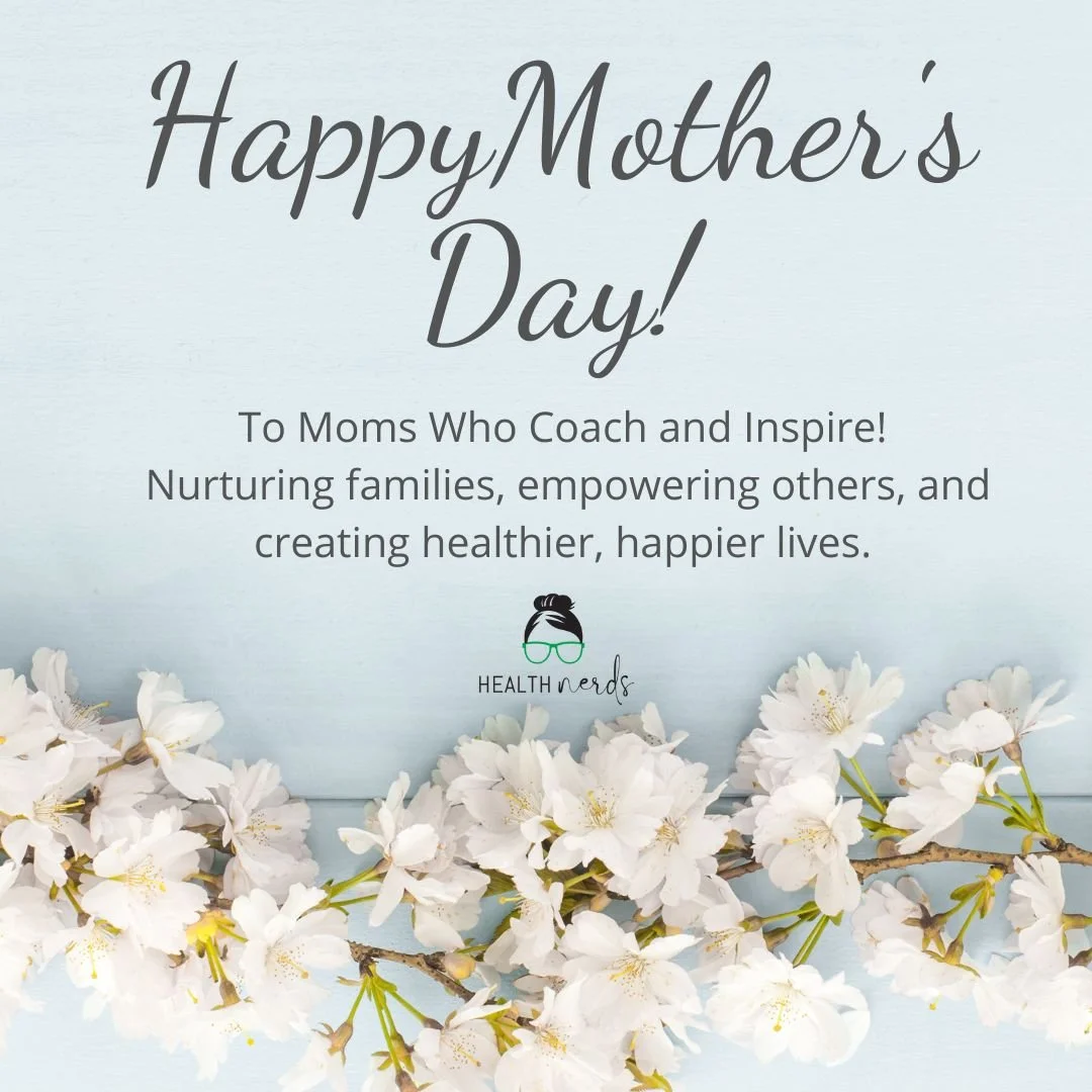🌷 𝗛𝗮𝗽𝗽𝘆 𝗠𝗼𝘁𝗵𝗲𝗿'𝘀 𝗗𝗮𝘆 𝘁𝗼 𝗛𝗲𝗮𝗹𝘁𝗵 &amp; 𝗪𝗲𝗹𝗹𝗻𝗲𝘀𝘀 𝗖𝗼𝗮𝗰𝗵 𝗠𝗼𝗺𝘀! 🌷

Moms Who Coach and Inspire!

We celebrate 𝗬𝗢𝗨&mdash;Mothers who nurture their families and empower others to live healthier, happier lives. Your