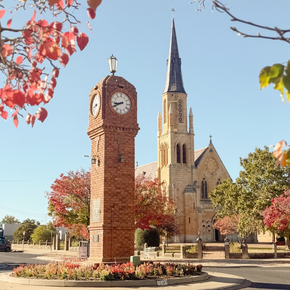The town center of mudgee