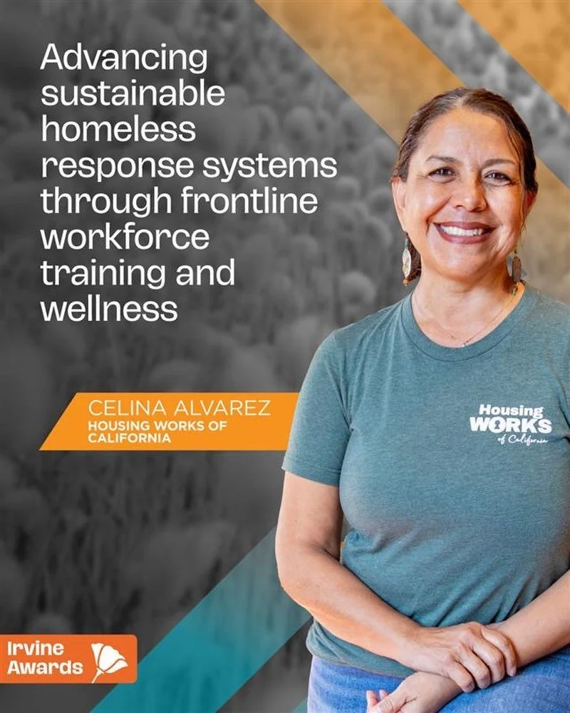 Today, Celina and fellow James Irvine Leadership Award recipients will receive their awards in Sacramento at 5:30 pm today! Join the livestream to watch, Link in bio! ⭐️ 

Celina is being recognized for advancing sustainable homeless response systems