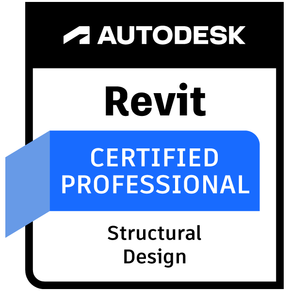 Autodesk Revit Certified Professional Structural Design badge