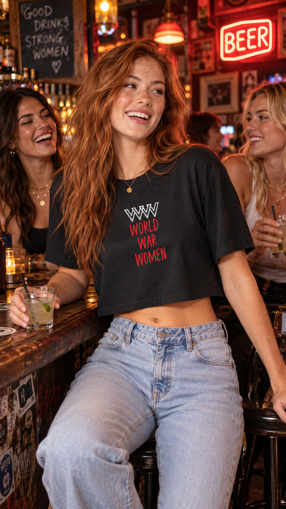 WWW Crown Crop Top
