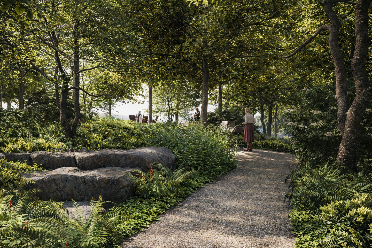 Memorial Garden for Brice Marden, Athens, NY. Developed with Raymond Jungles Inc. in collaboration with Patrick Cullina 