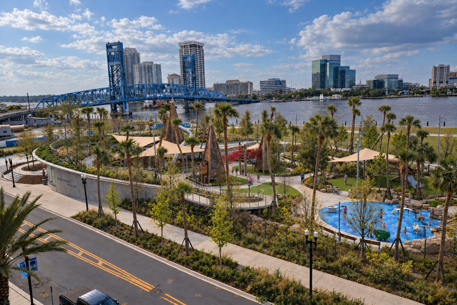 Riverfront Plaza Phase 1, Jacksonville, FL. Developed with Perkins & Will