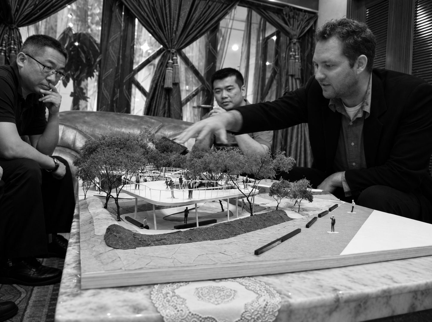 Counts Studio Beijing Expo Model at Meeting in Beijing.png