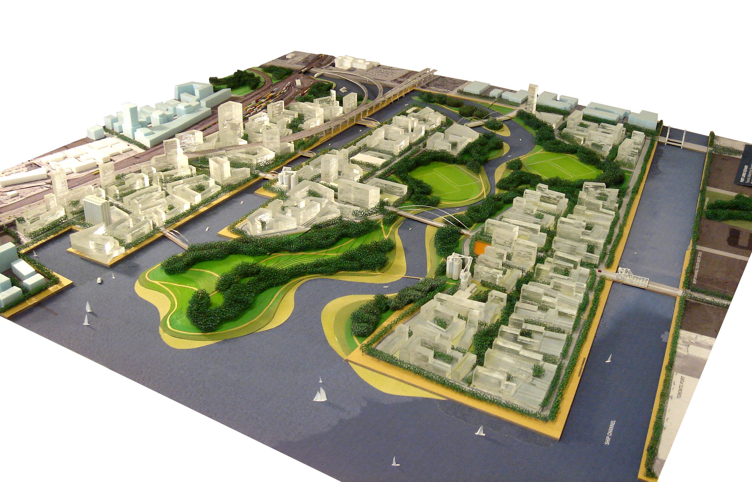 Lower Don Lands Portland Estuary, Toronto, ON, developed with Michael Van Valkenburgh Associates