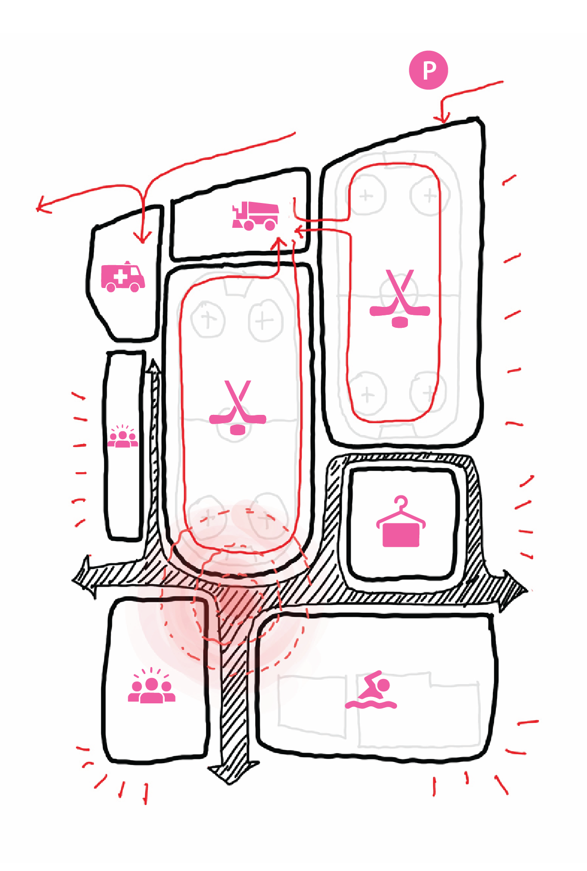 drawing of building program