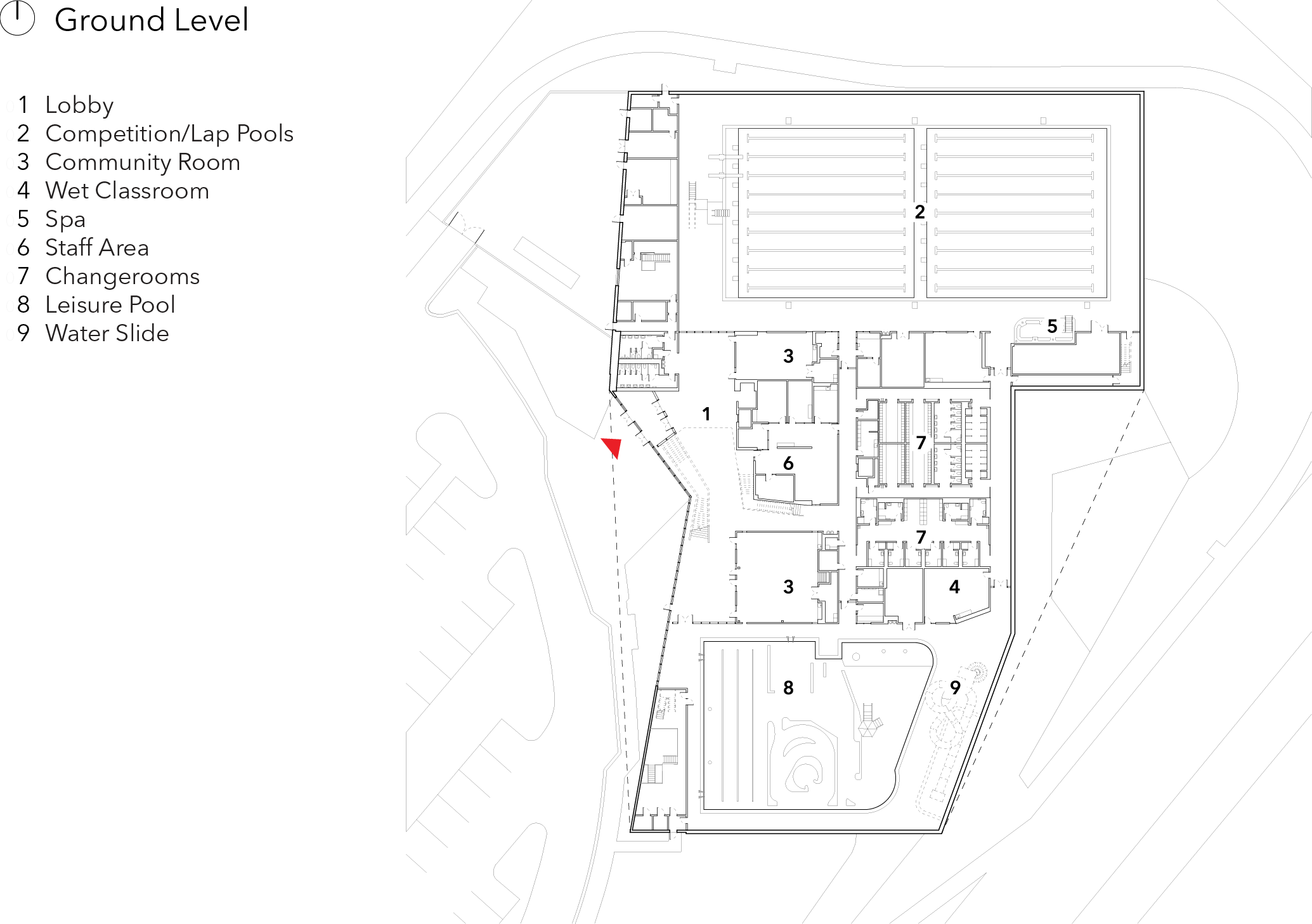 Long Bridge Park Community Centre_ground level Floorplan