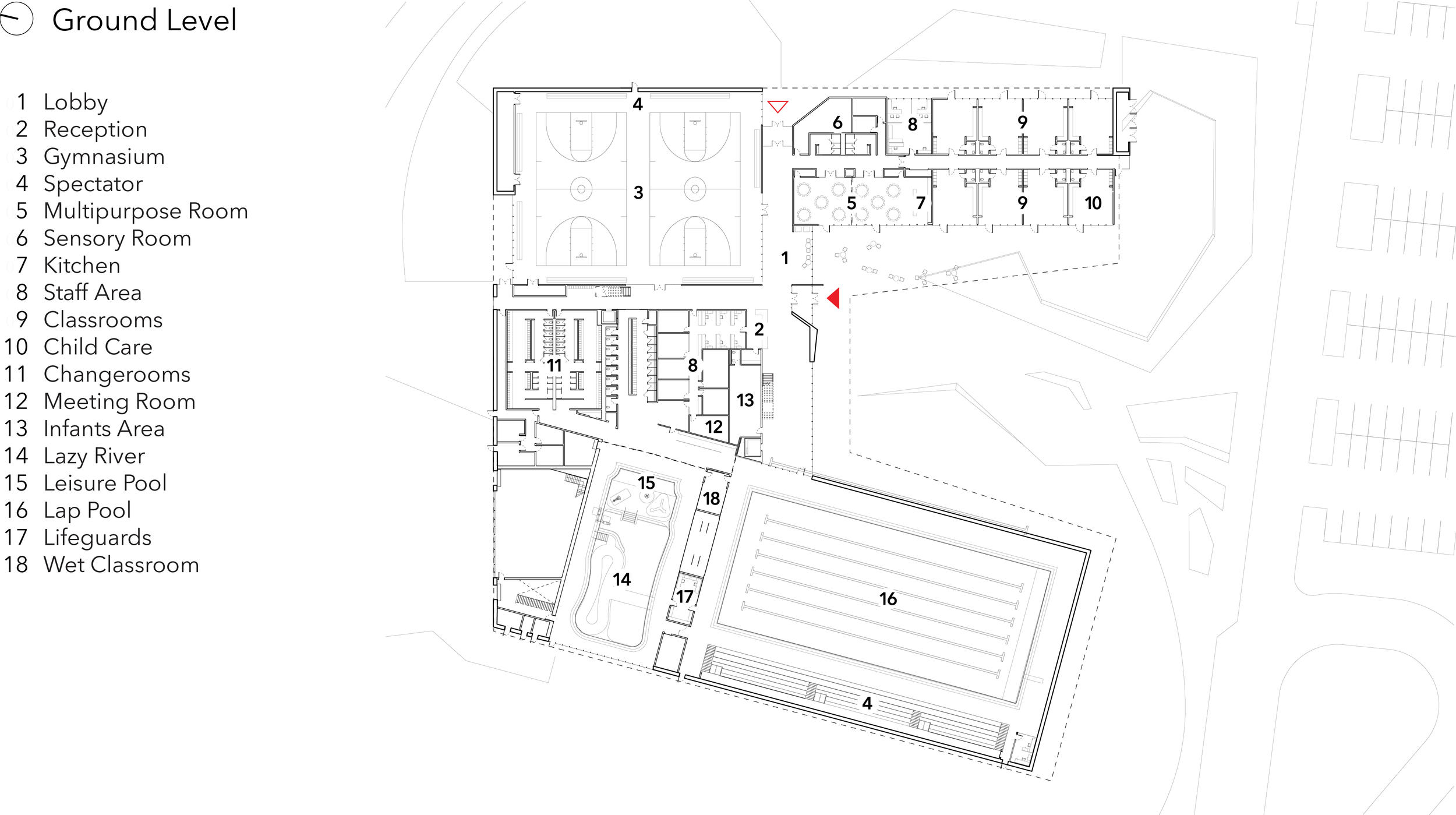 Ashburn Recreation Centre_ground level Floorplan