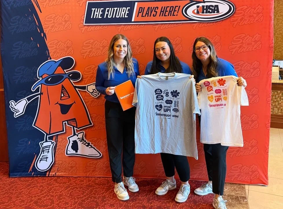 Spending the day with 600 student leader athletes across the state of Illinois! Sharing our message and making connections, we continue to be so thankful for our partnership with @ihsa_il!
