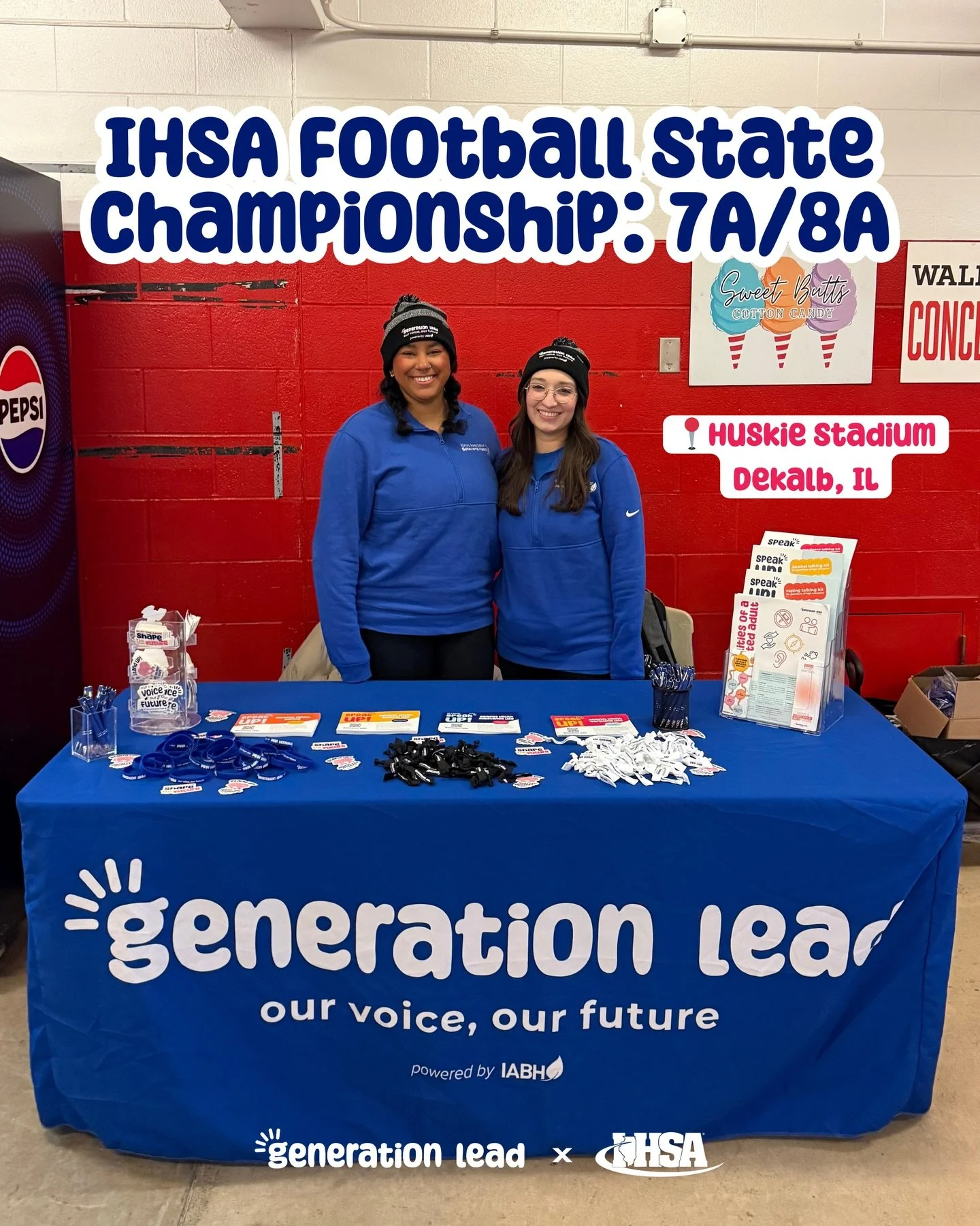 Part two of Generation Lead at the IHSA Football State Championship! We are looking forward to more opportunities to connect with youth at the spring IHSA events.

Want us to table at one of your events? Reach out to us at generationlead.org

&md