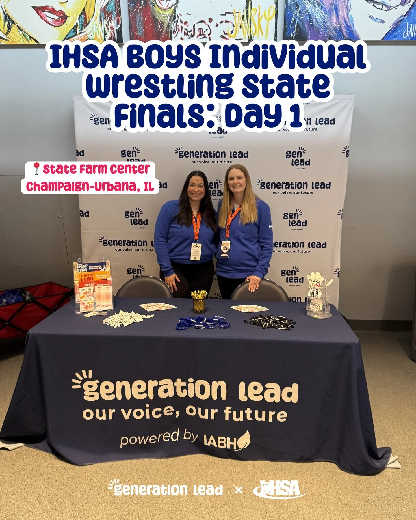 This week, the Generation Lead team is in Champaign-Urbana for the IHSA Boys Wrestling State Finals! We&rsquo;re having a blast meeting youth leaders from across the state, and even got to see one of our Gen Leaders, Dominic! We are so excited to be 