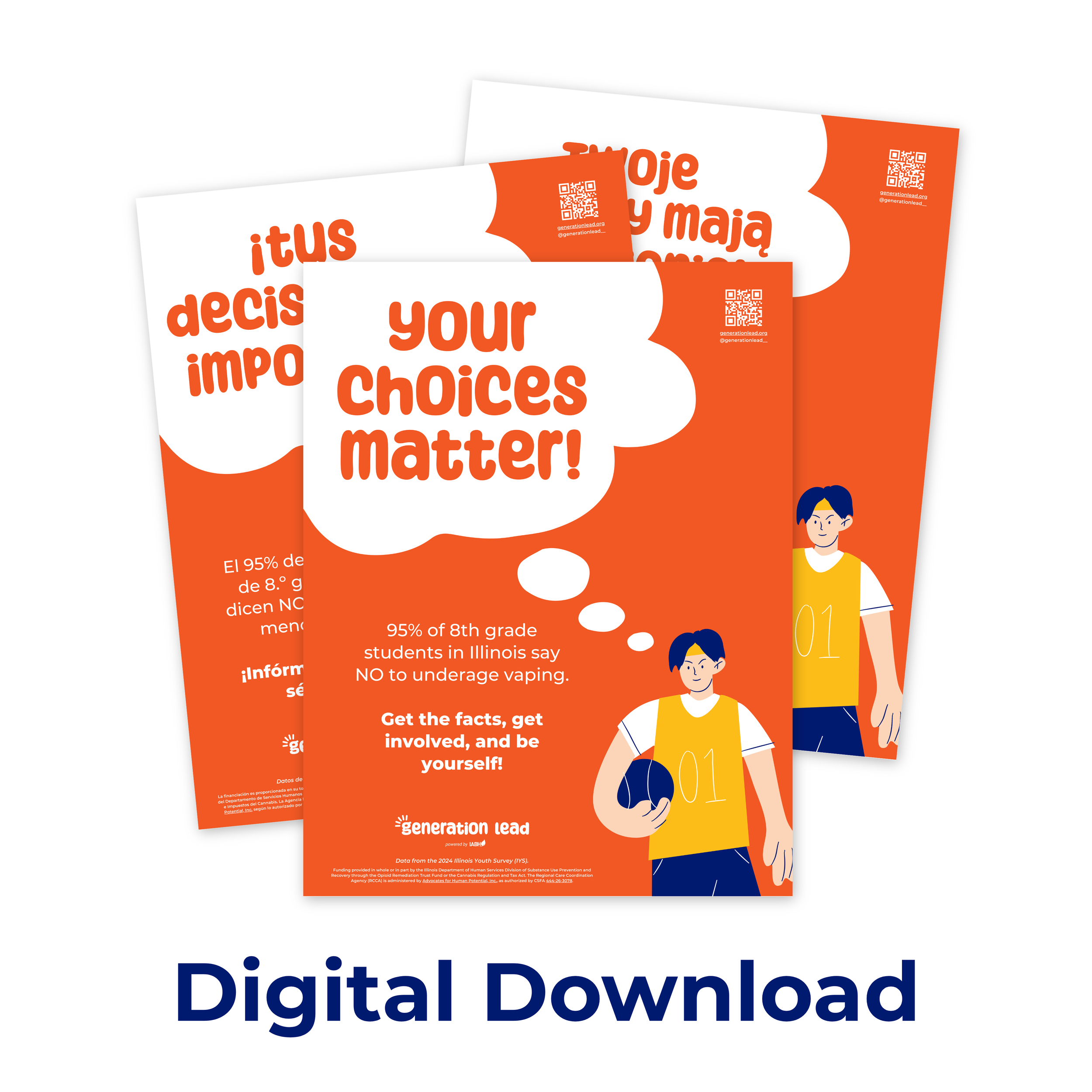 "Your Choices Matter - 8th Grade Vaping" Poster - Digital Download