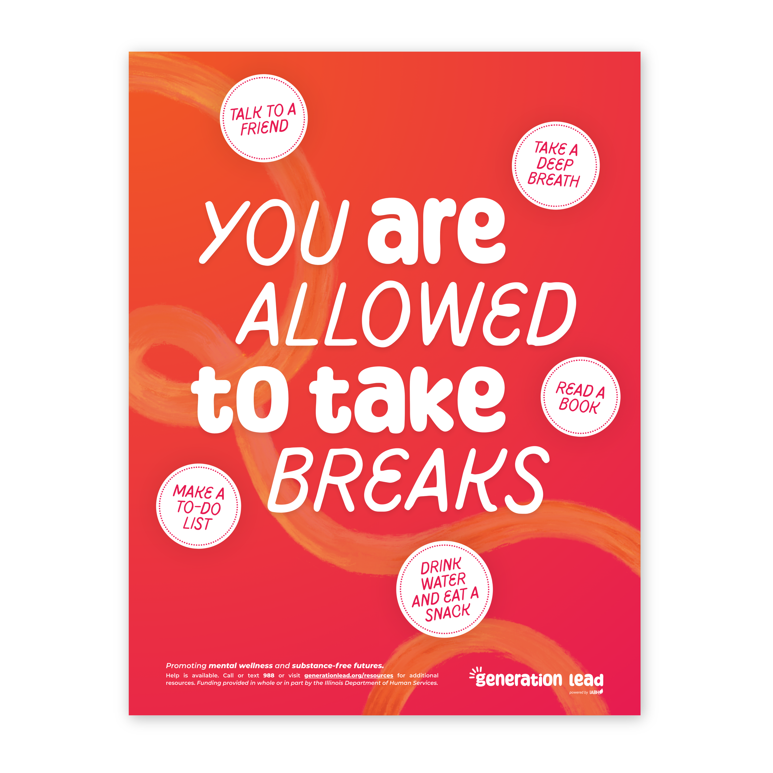 "You Are Allowed to Take Breaks" Poster