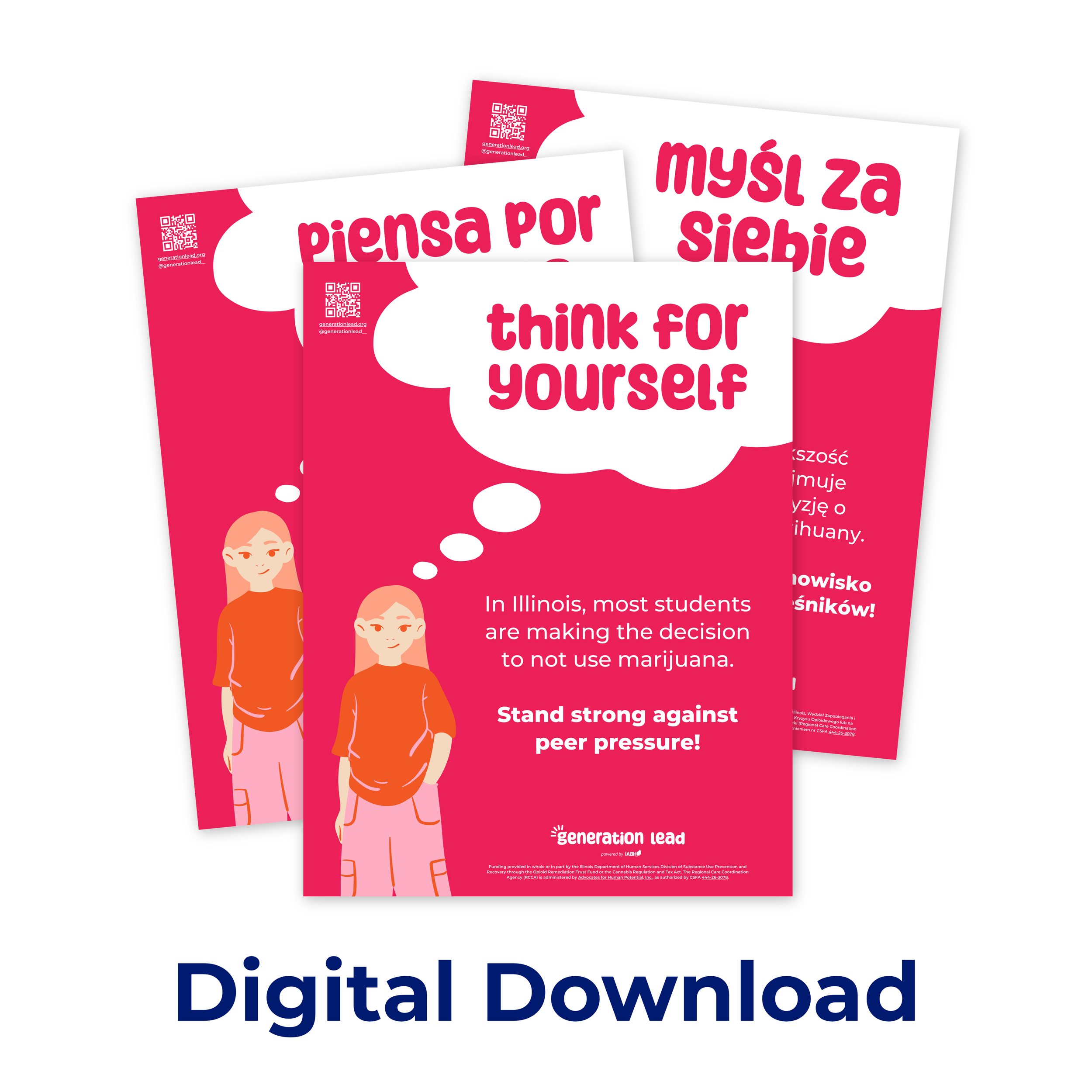 "Think for Yourself - Marijuana" Poster - Digital Download