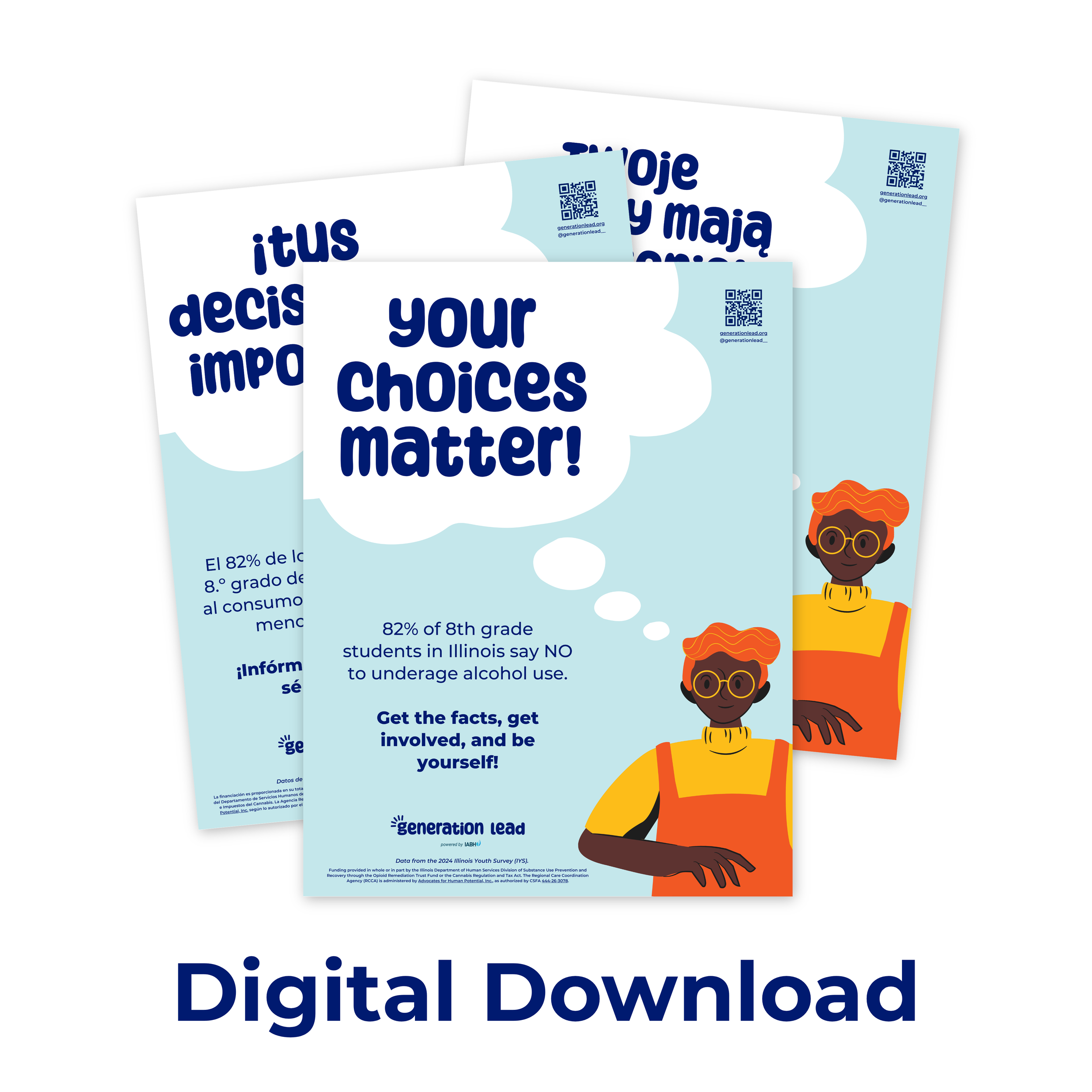 "Your Choices Matter - 8th Grade Alcohol" Poster - Digital Download