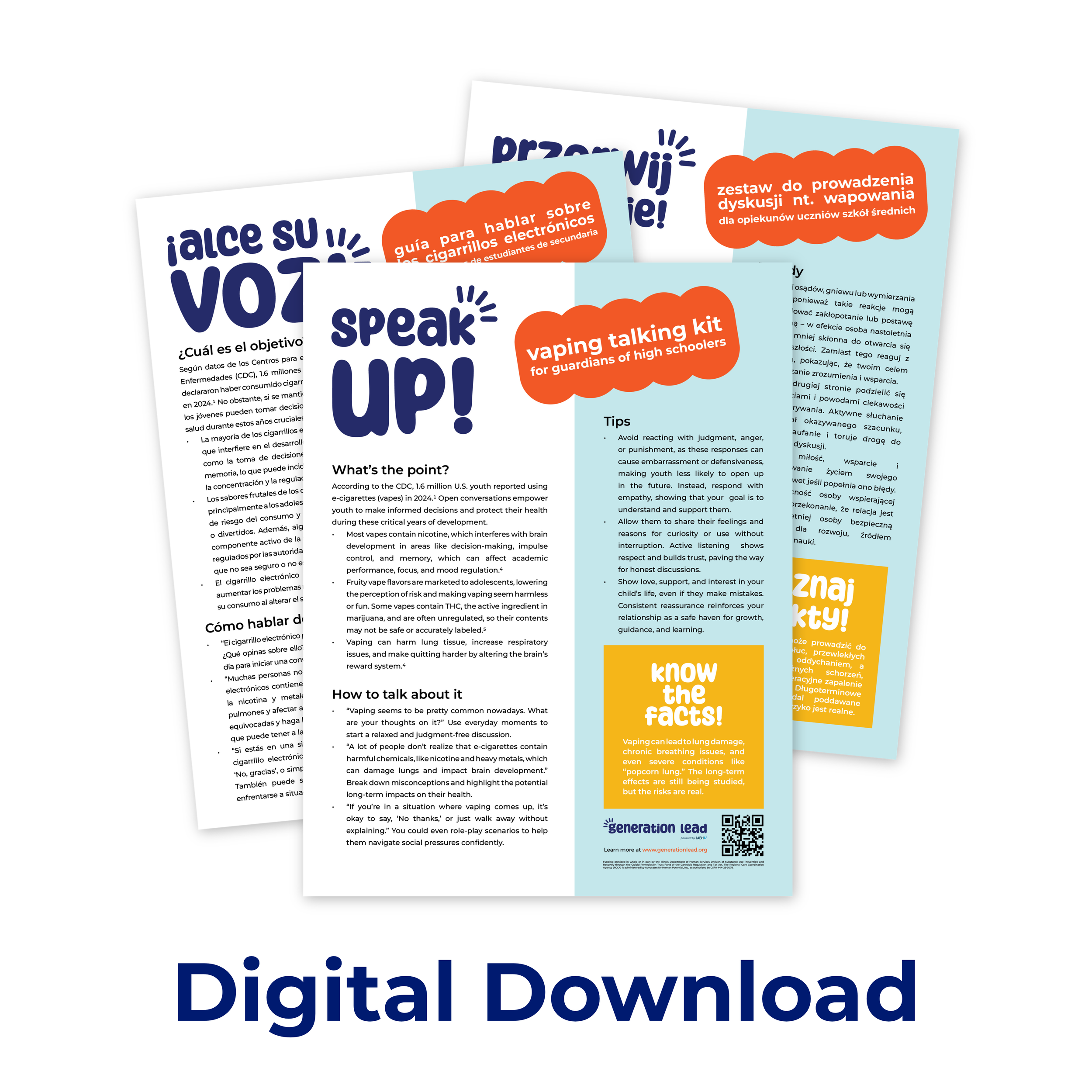 Vaping Talking Kit - High School Guardians - Digital Download