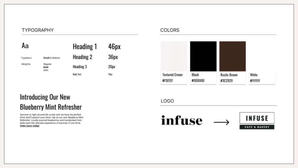 Infuse Bakery — Portfolio
