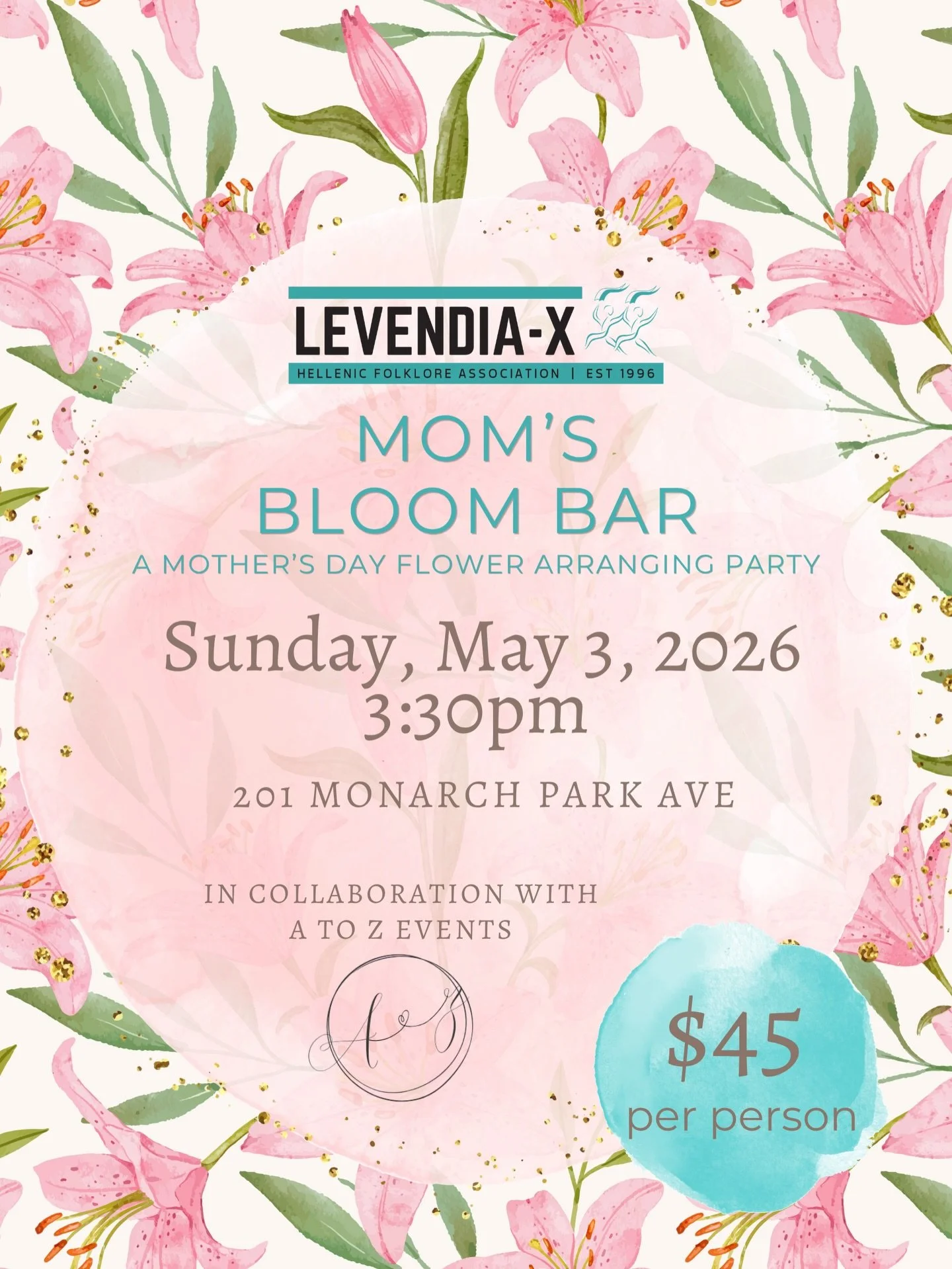 🌸 Grab your mom and let&rsquo;s get blooming! 🌸

🥰 Join us on Sunday, May 3, 2026 at 3:30pm for a beautiful and relaxed afternoon at Mom&rsquo;s Bloom Bar: A Mother&rsquo;s Day Flower Arranging Party&mdash;the perfect way to celebrate the special 