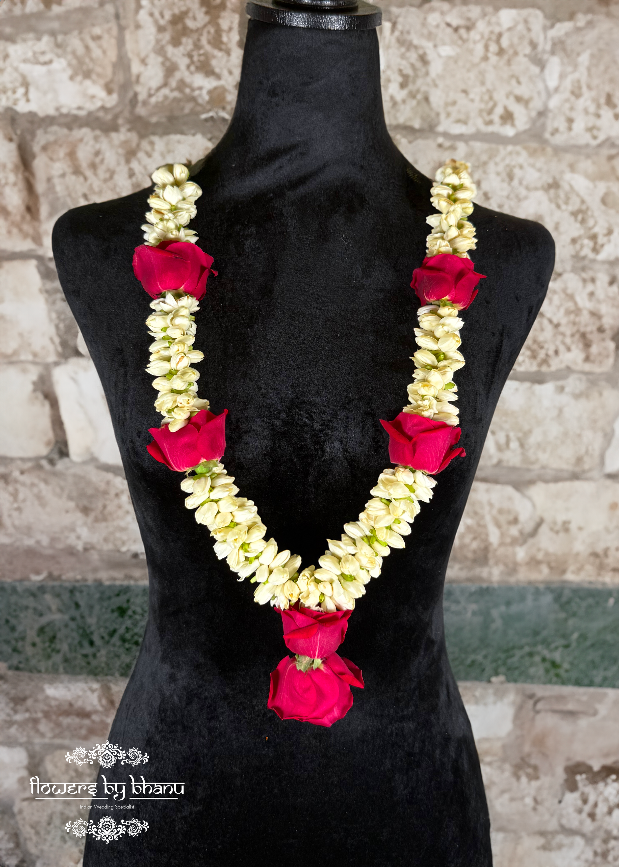 jasmine fresh flowers roses mala garland