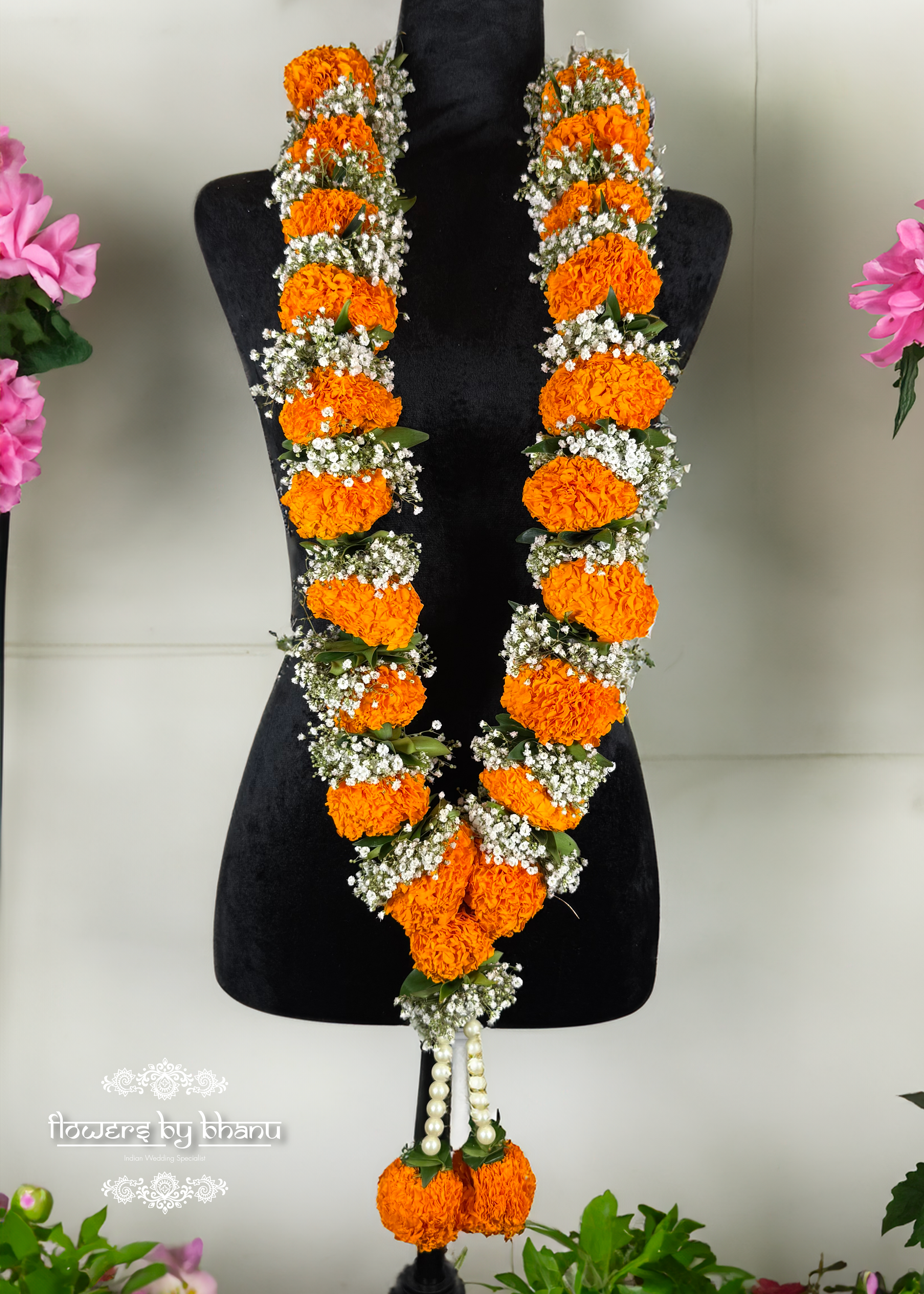 marigolds garland fresh flowers garlands varmala shaadi puja events