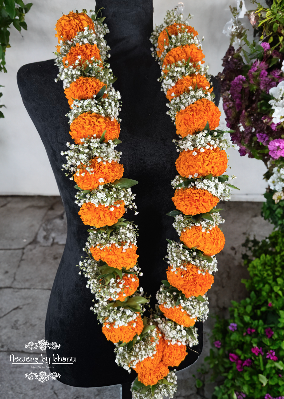 marigolds garland fresh flowers garlands varmala shaadi puja events