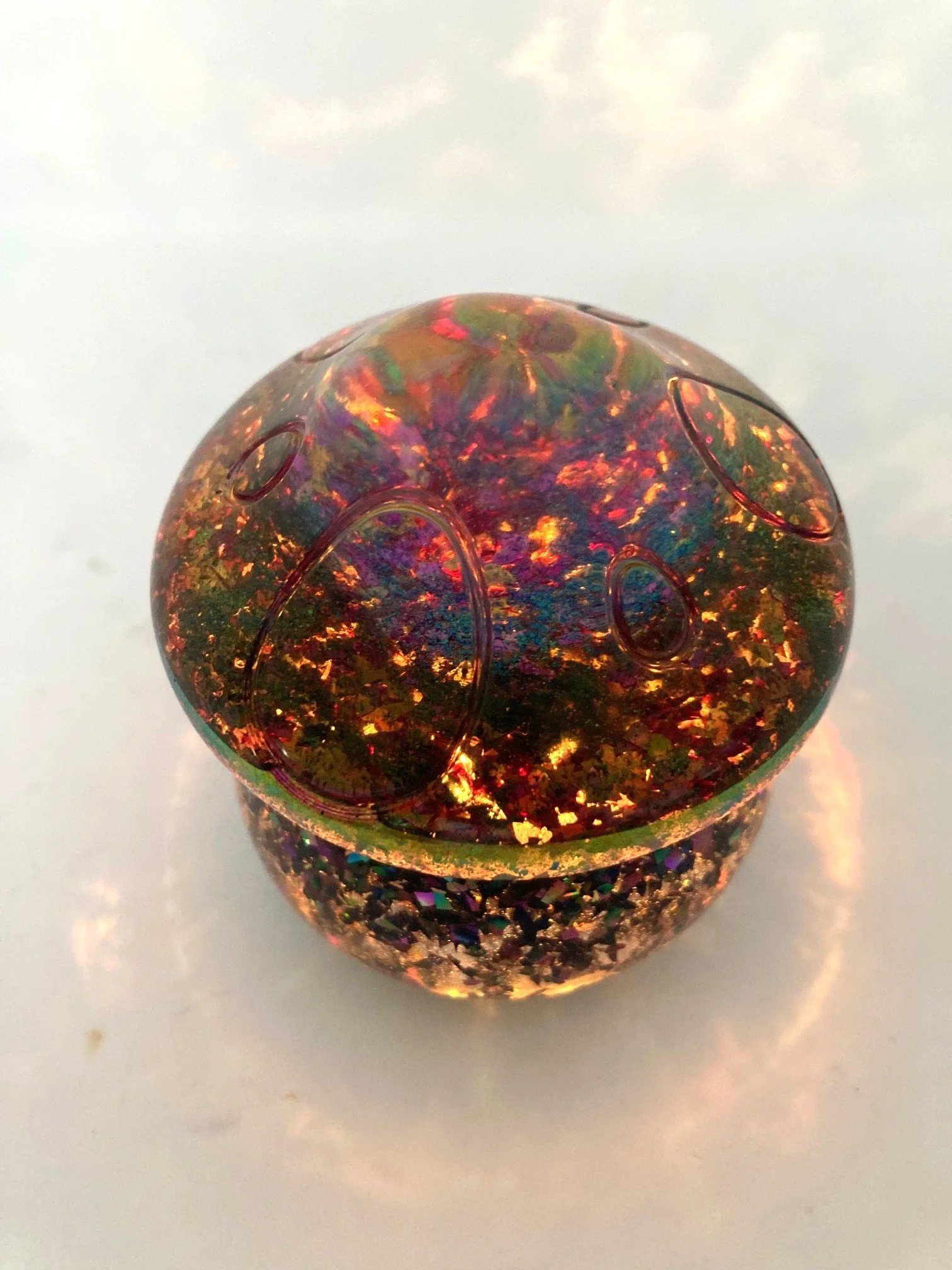 ResinDecor_MediumMushroomJar_Catch22 with Holo Lid_LitUp2.jpg