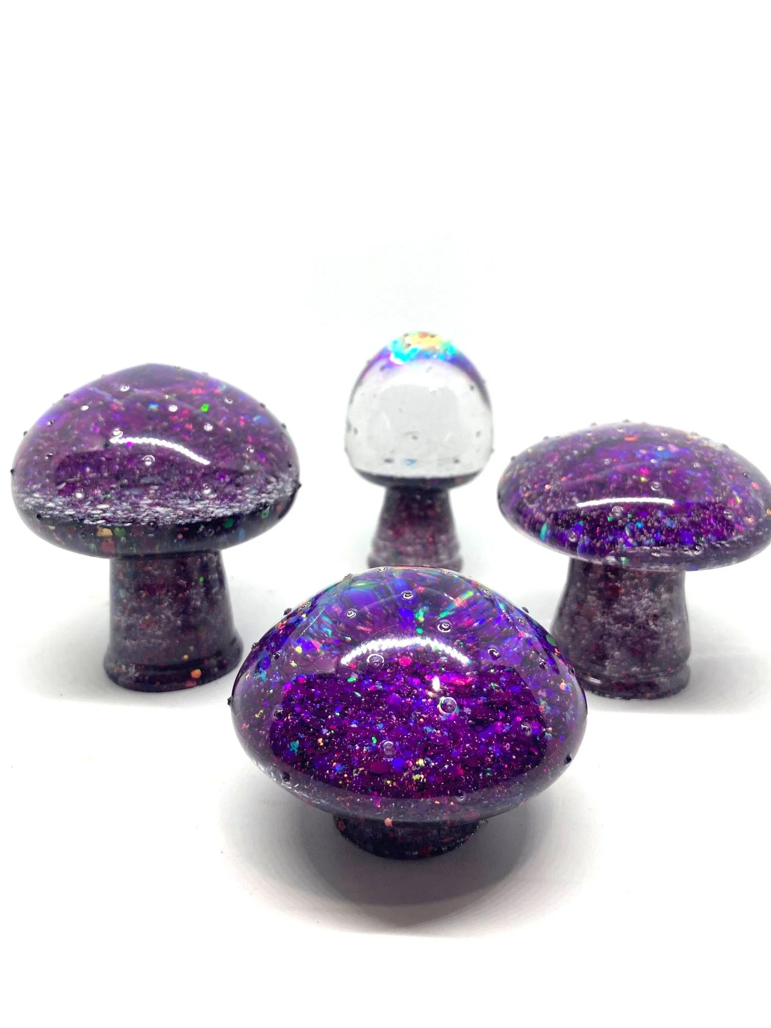 Resin Figurine_Large Mushroom Foursome_GooblegookPurple.jpg