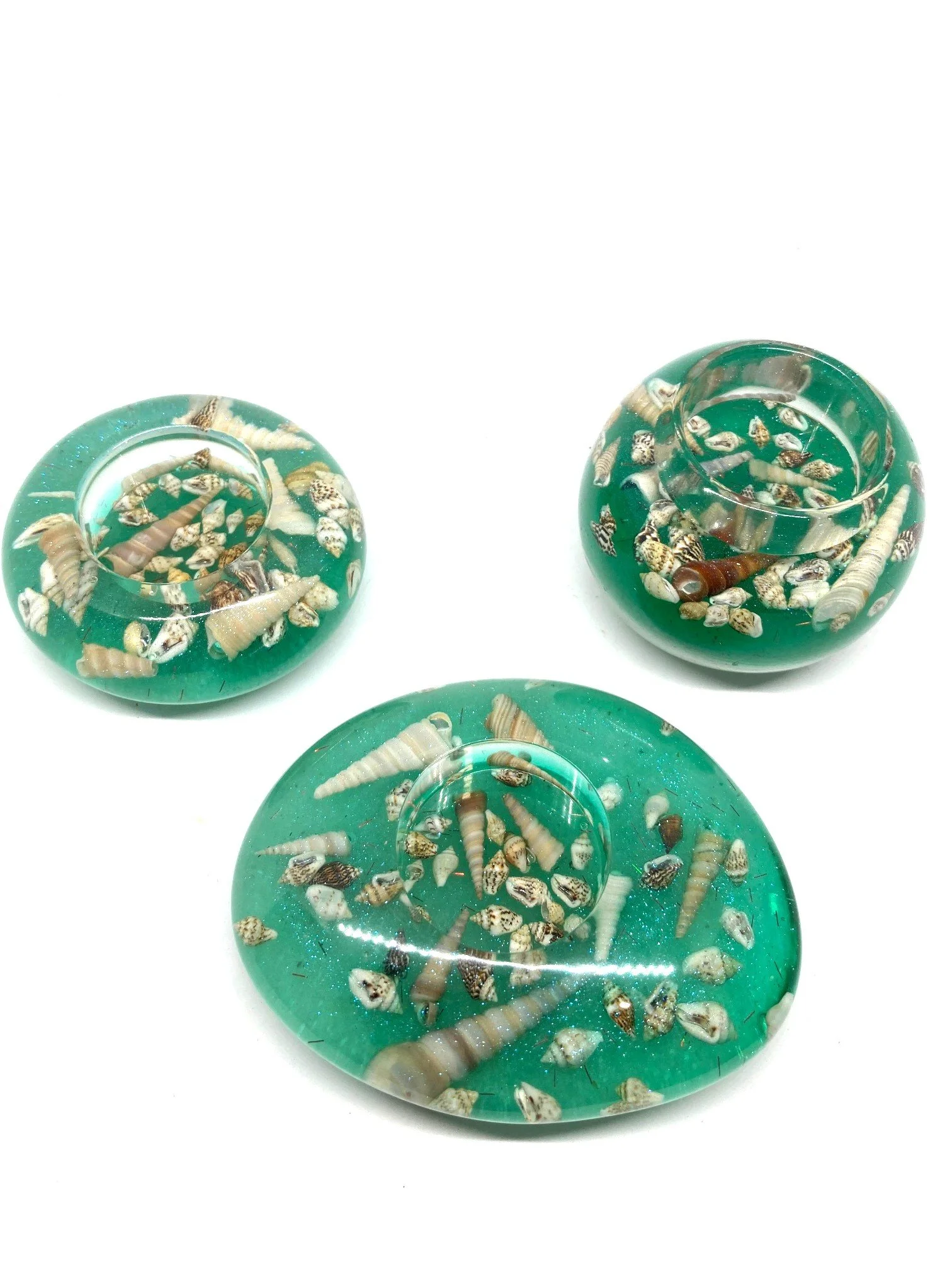 Large Resin Votive_Polished Stones_TurquoiseWithSeaShells.jpg