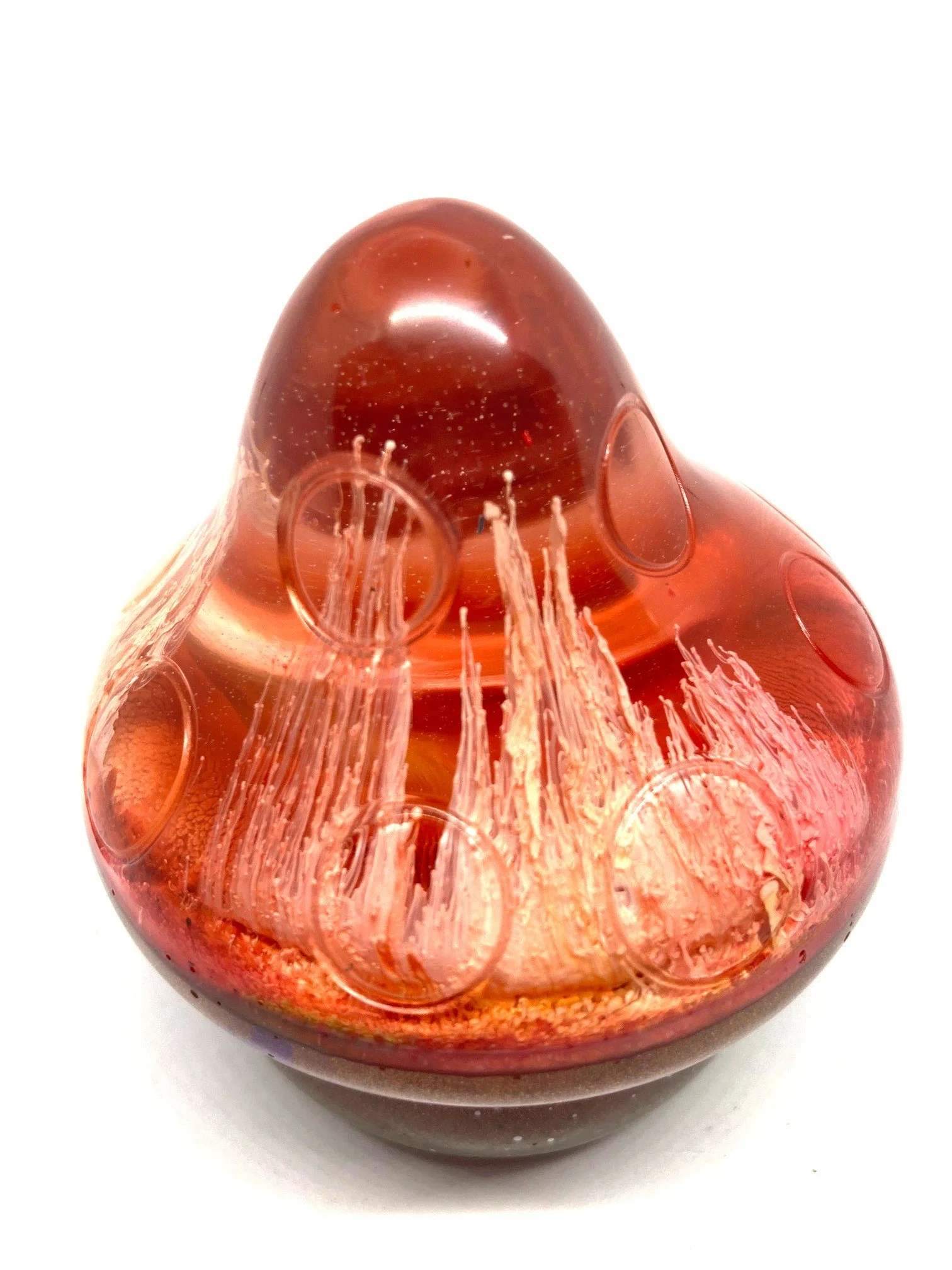 Resin Figurine_Large Mushroom Squat_PetriDishRed_CloseUp.jpg