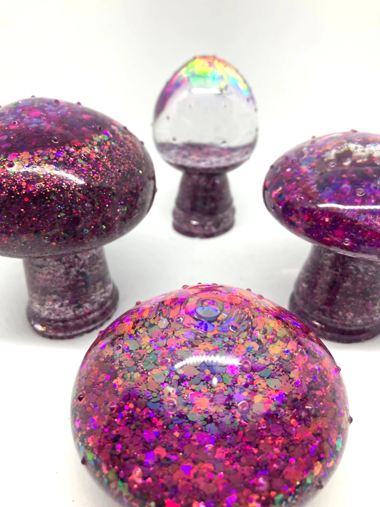 Resin Figurine_Large Mushroom Foursome_FlabergastedPink_Foursome.jpg