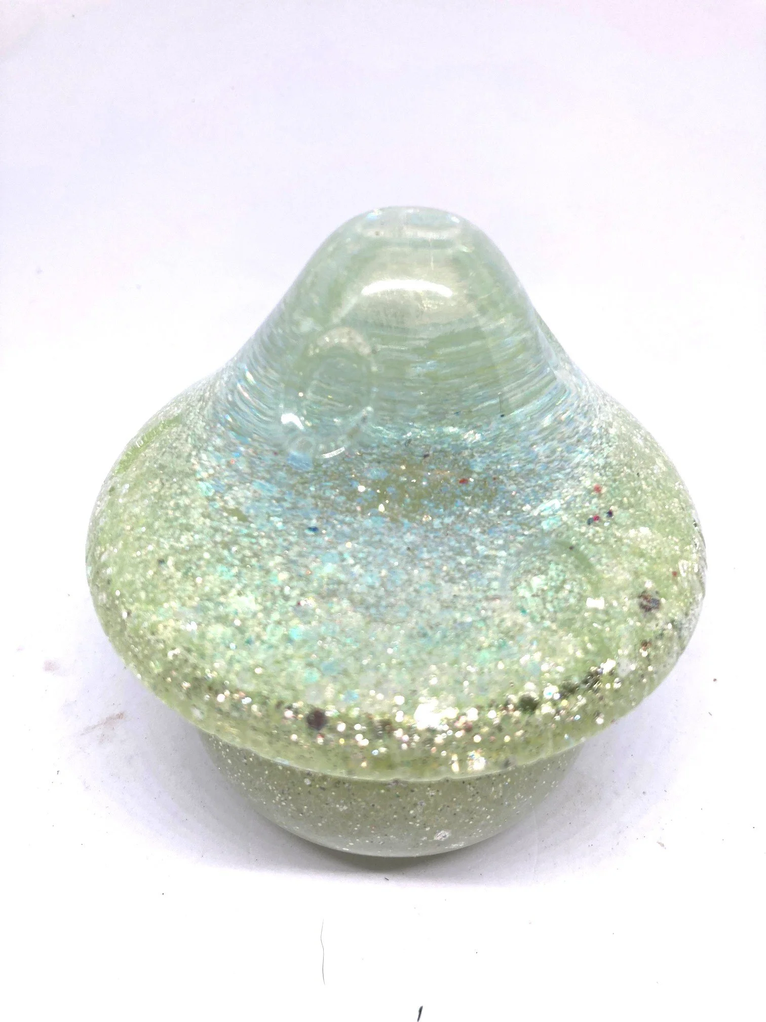 "Large Top" Resin Mushroom Glow Jar & Light "Zeus".  LED light Included