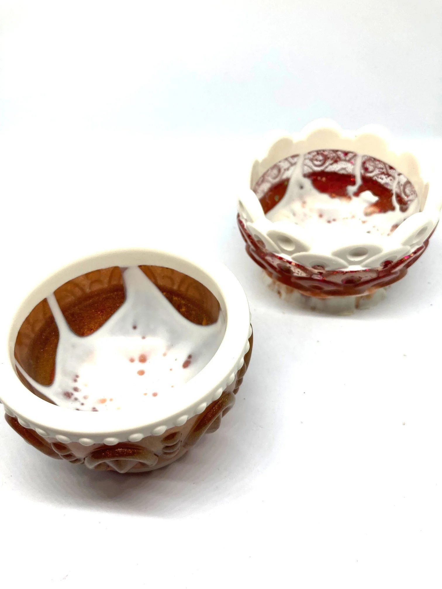 Resin Trinket Bowl_Thicc Collection_WhiteAndCopperCousins_TopSideofCollection.jpg