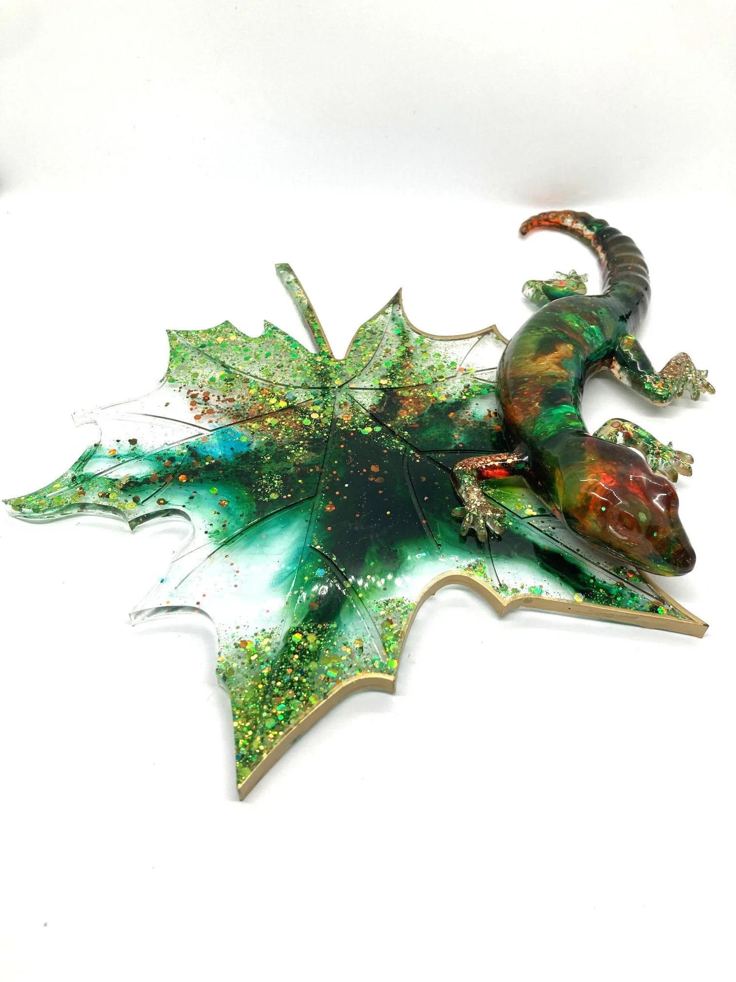 Resin Figurine_Yellow Orange Green Salamander on Leaf_Separated.jpg